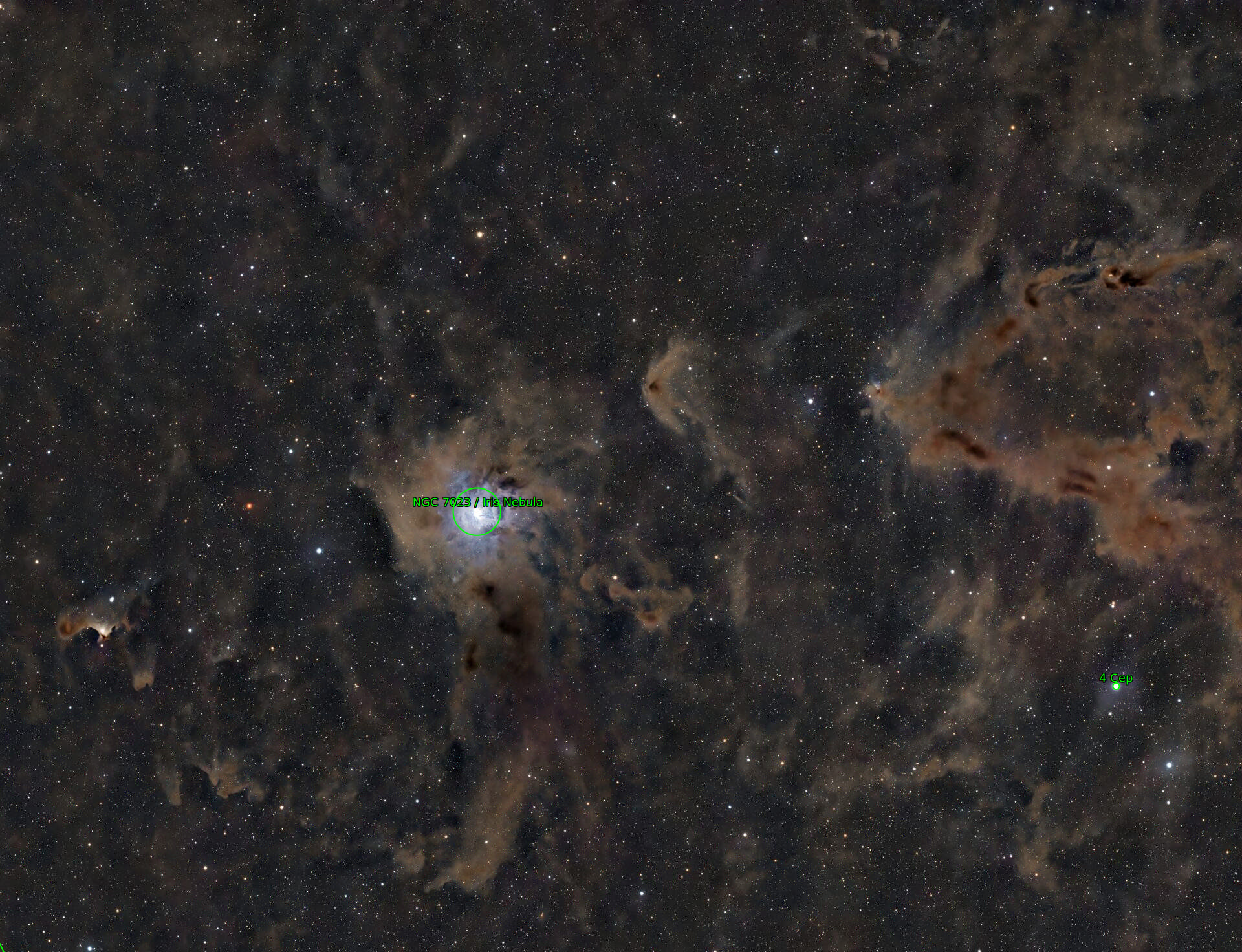 Sternkarten-Overlay (Astrometry.net)