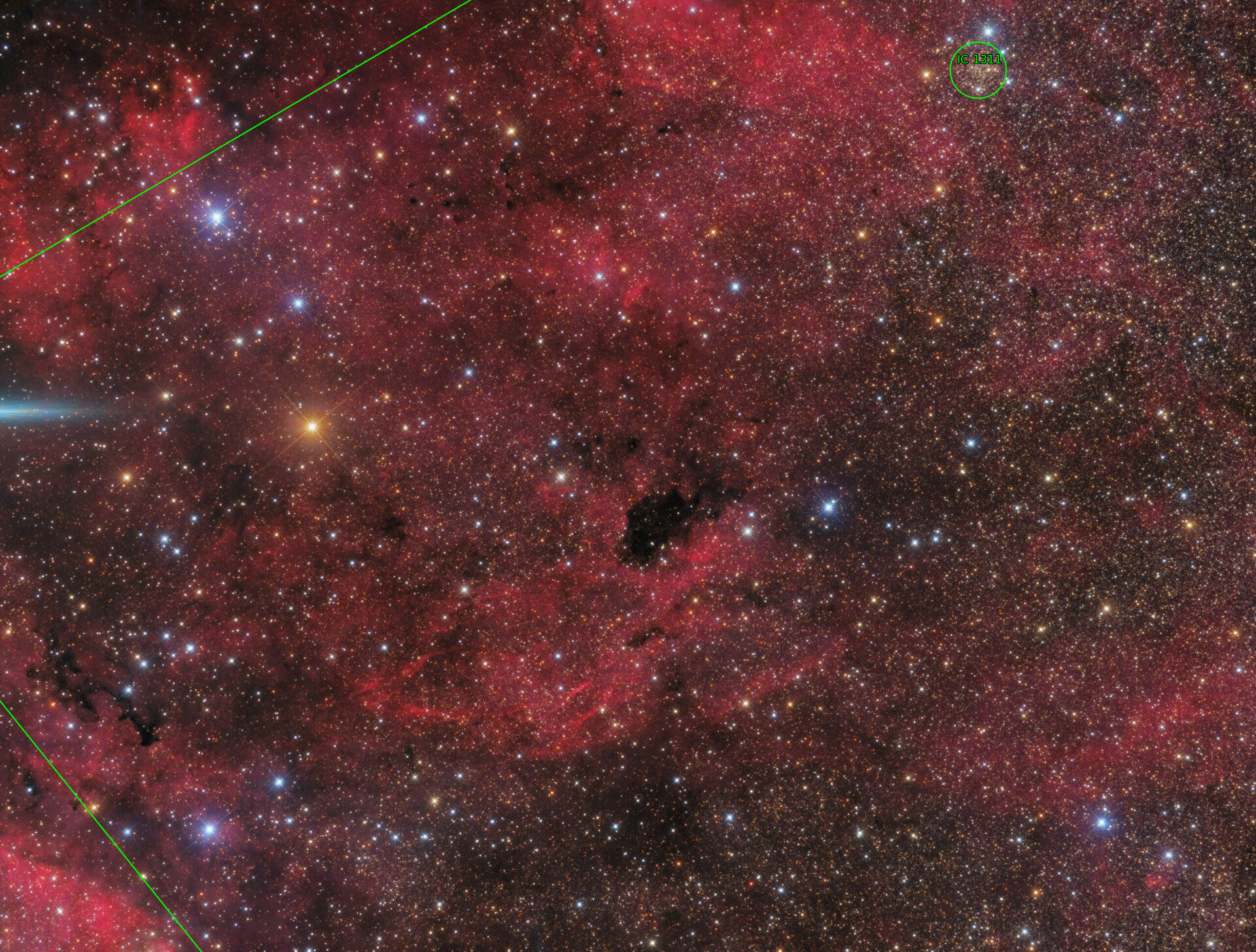 Sternkarten-Overlay (Astrometry.net)