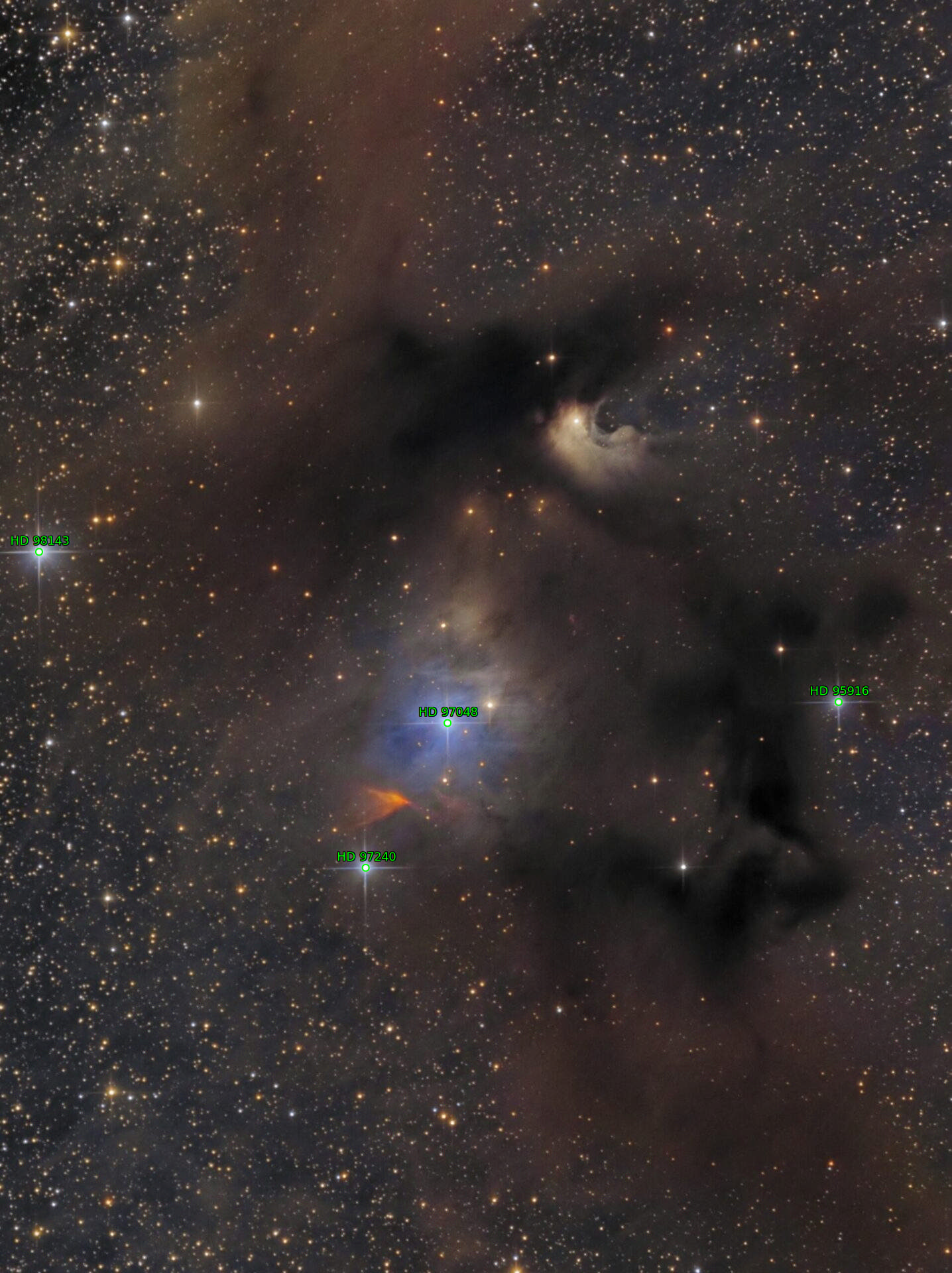 Sternkarten-Overlay (Astrometry.net)