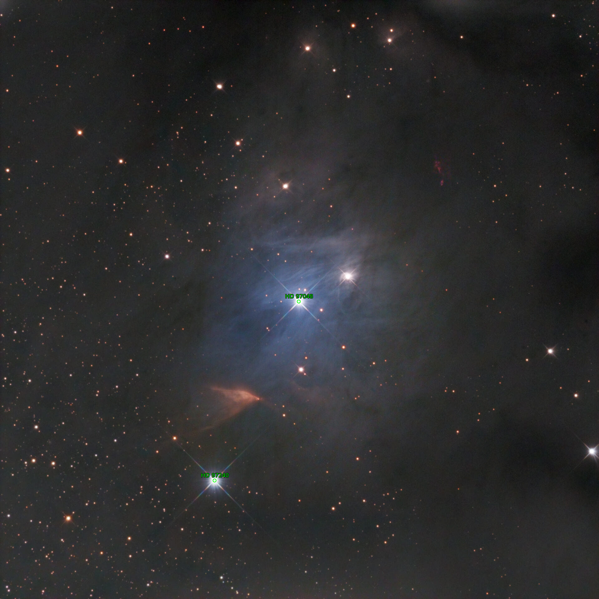 Sternkarten-Overlay (Astrometry.net)
