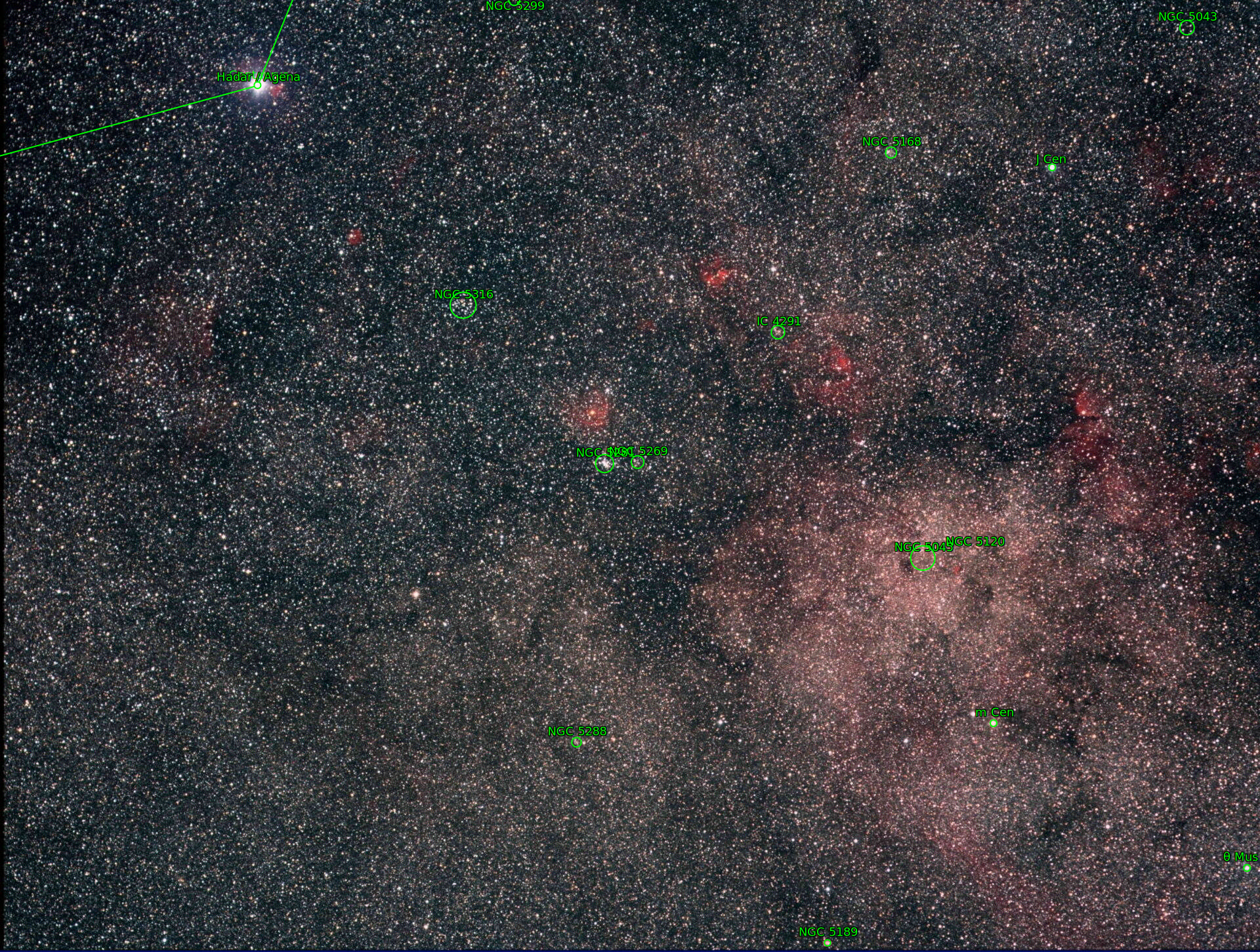 Sternkarten-Overlay (Astrometry.net)