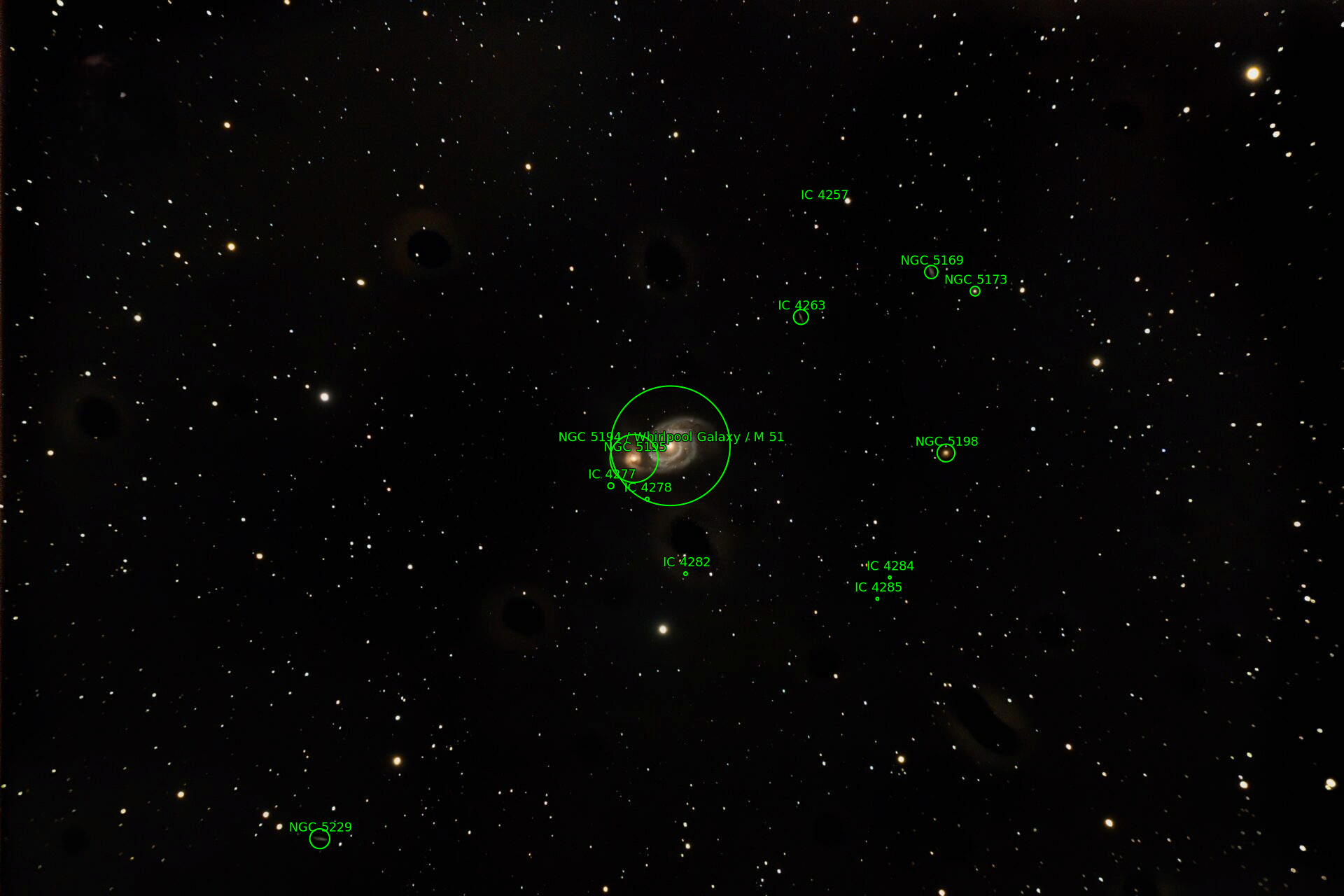 Sternkarten-Overlay (Astrometry.net)