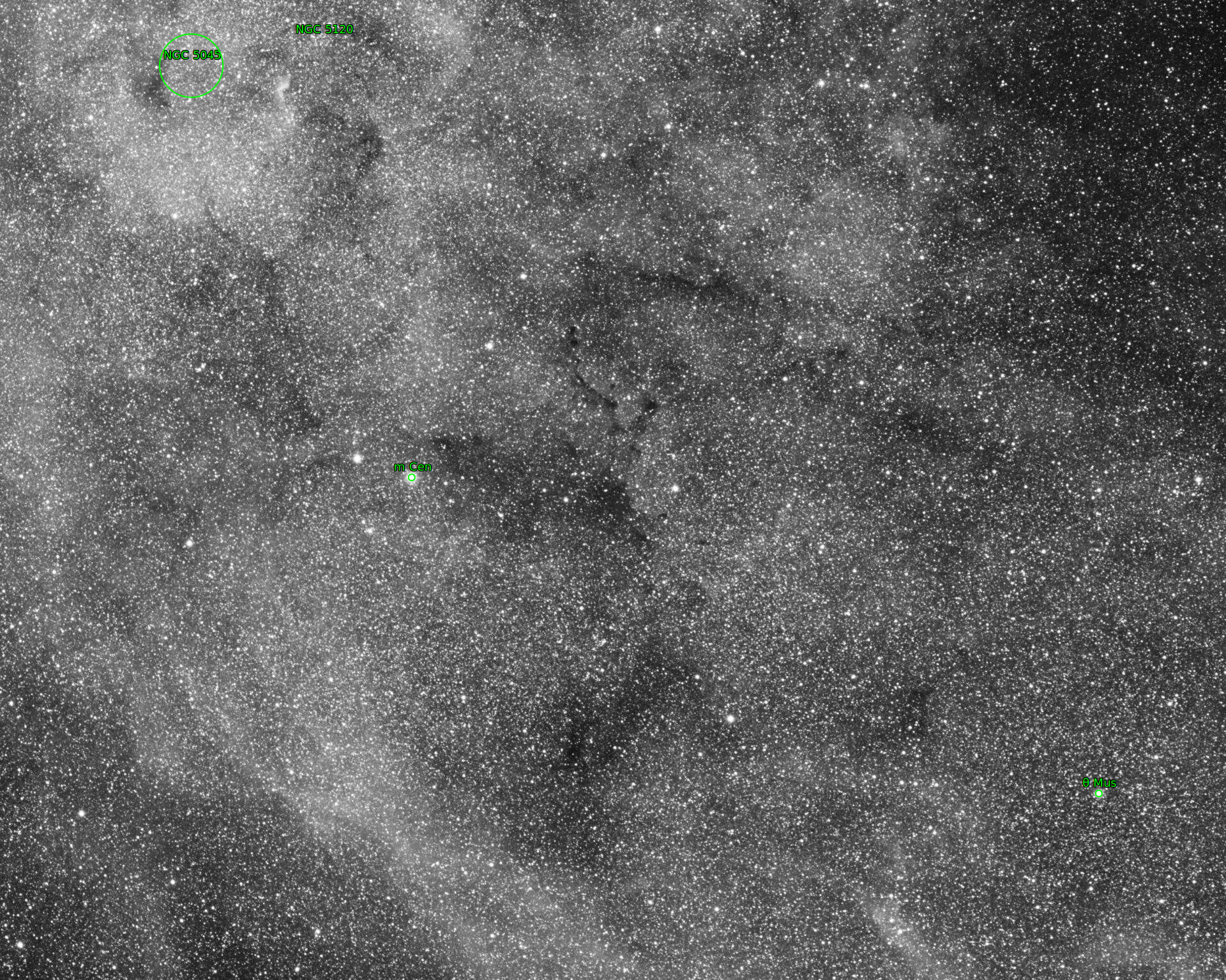 Sternkarten-Overlay (Astrometry.net)