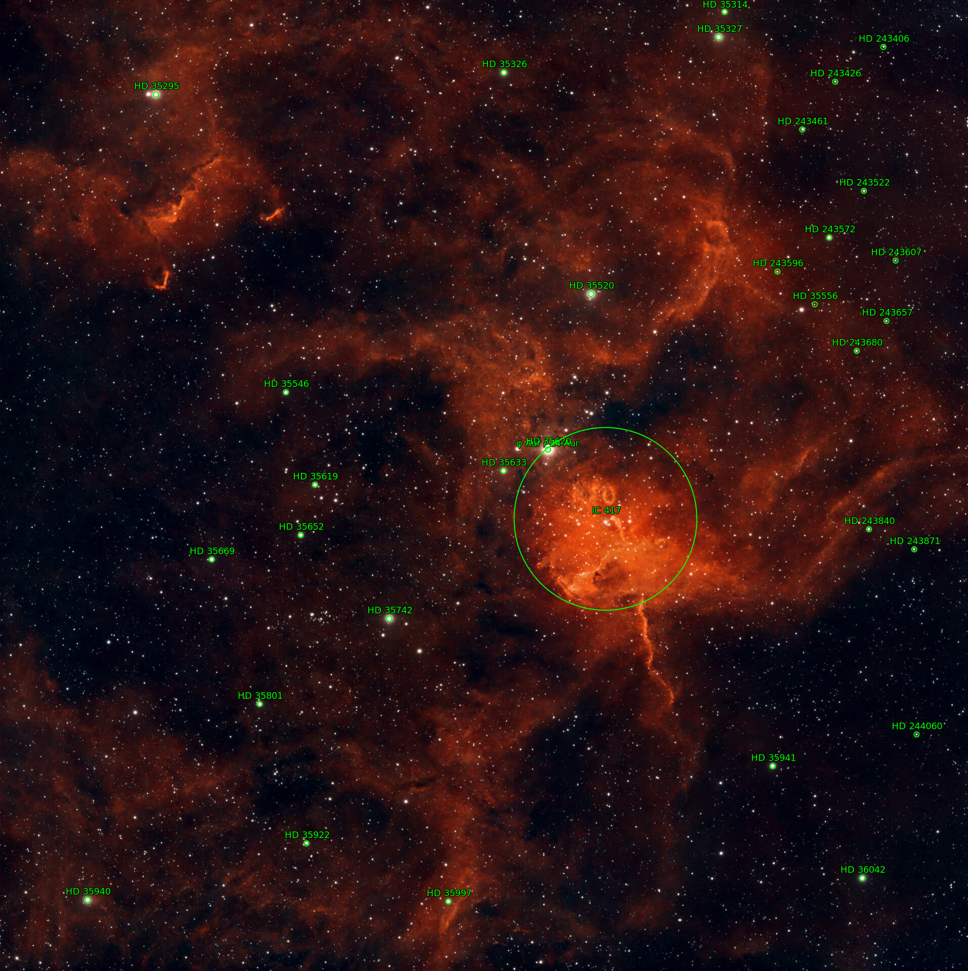 Sternkarten-Overlay (Astrometry.net)
