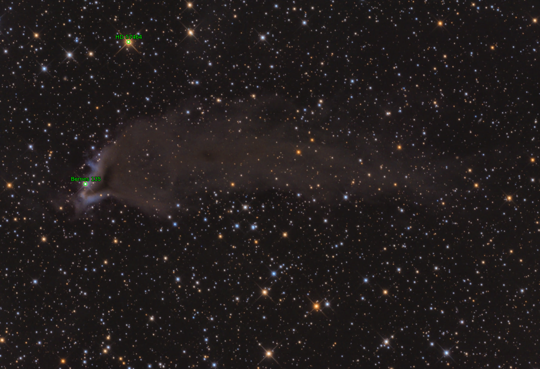 Sternkarten-Overlay (Astrometry.net)