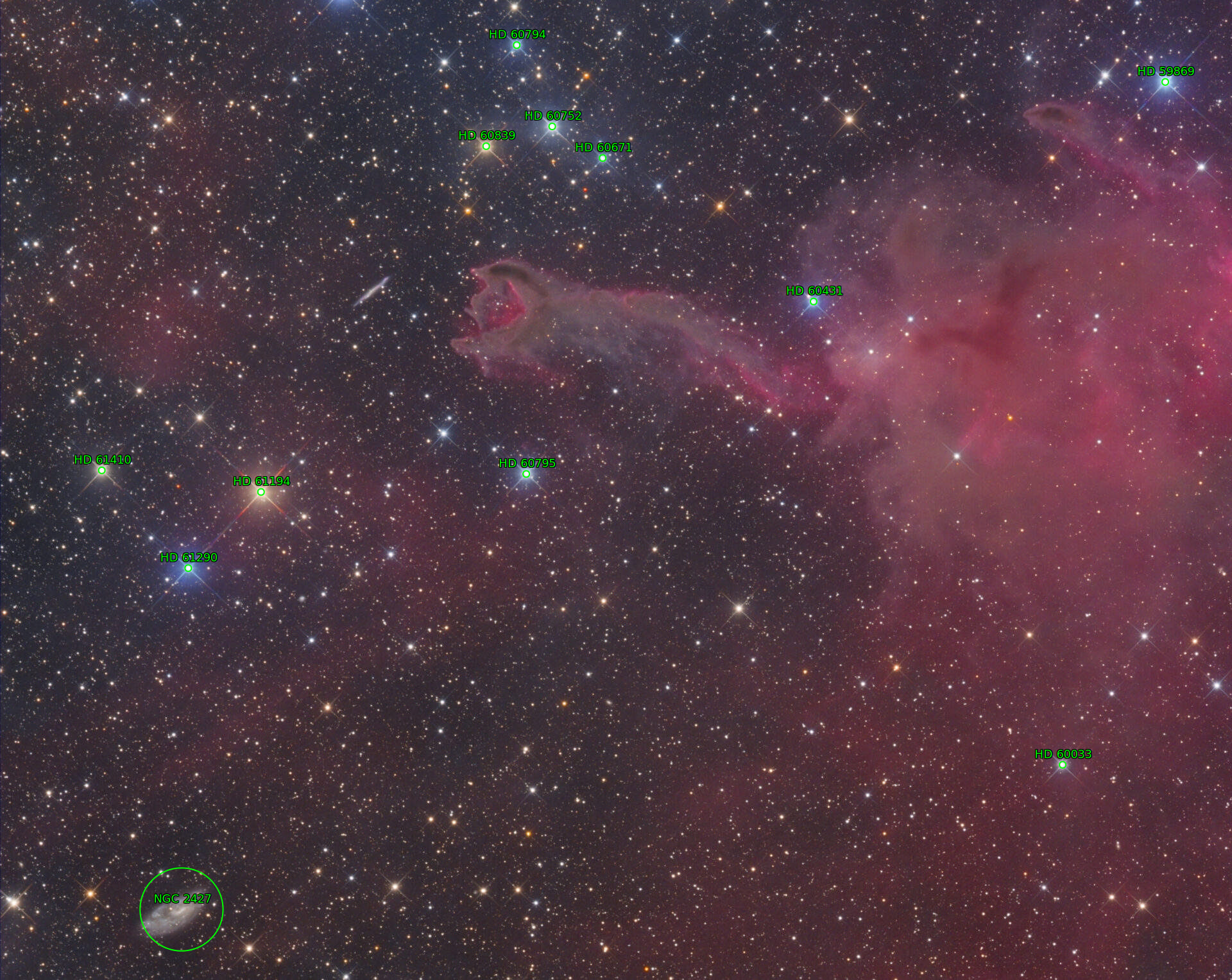 Sternkarten-Overlay (Astrometry.net)