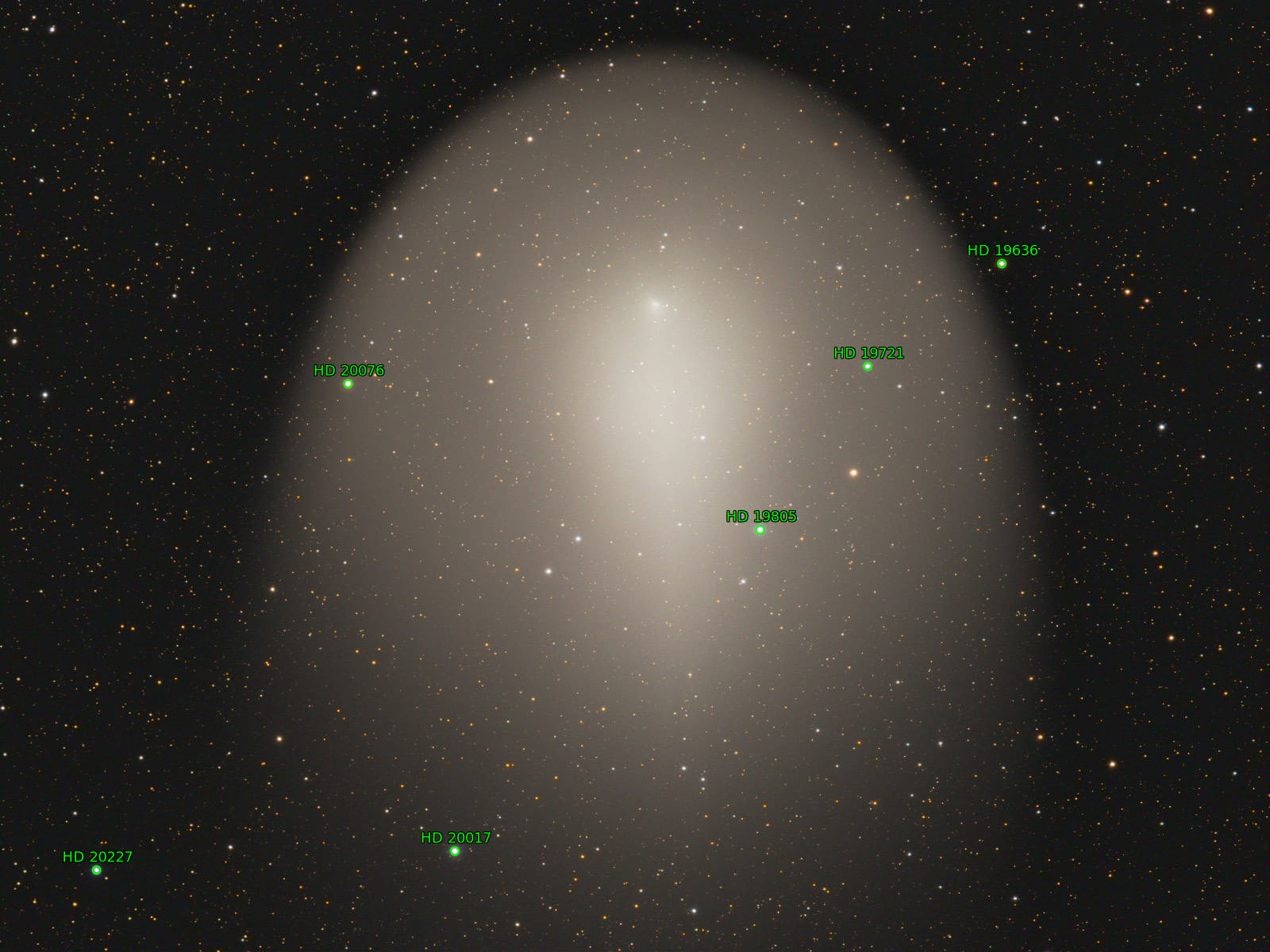 Sternkarten-Overlay (Astrometry.net)