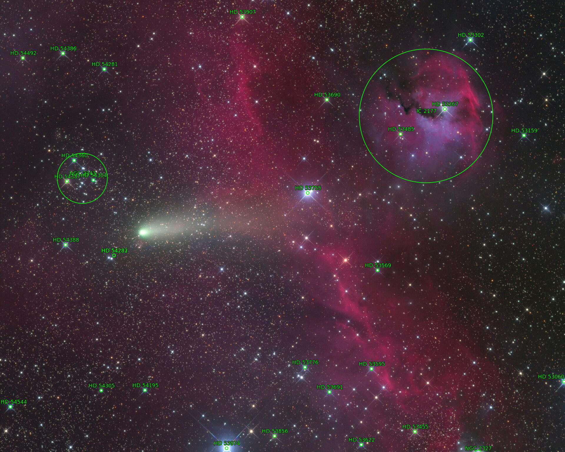 Sternkarten-Overlay (Astrometry.net)