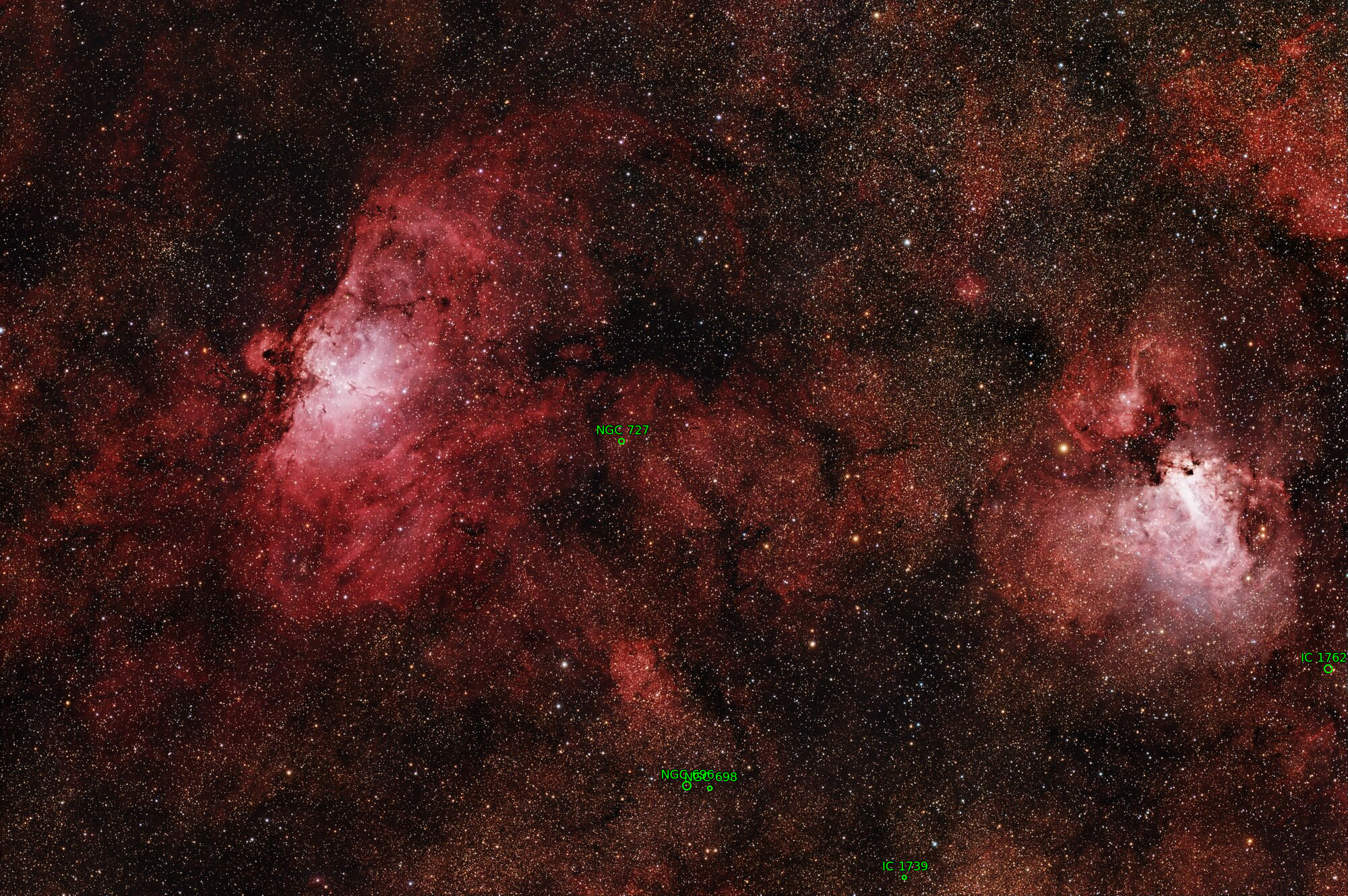 Sternkarten-Overlay (Astrometry.net)