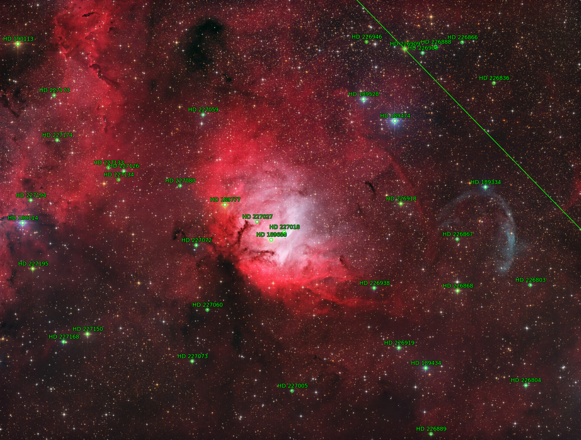 Sternkarten-Overlay (Astrometry.net)