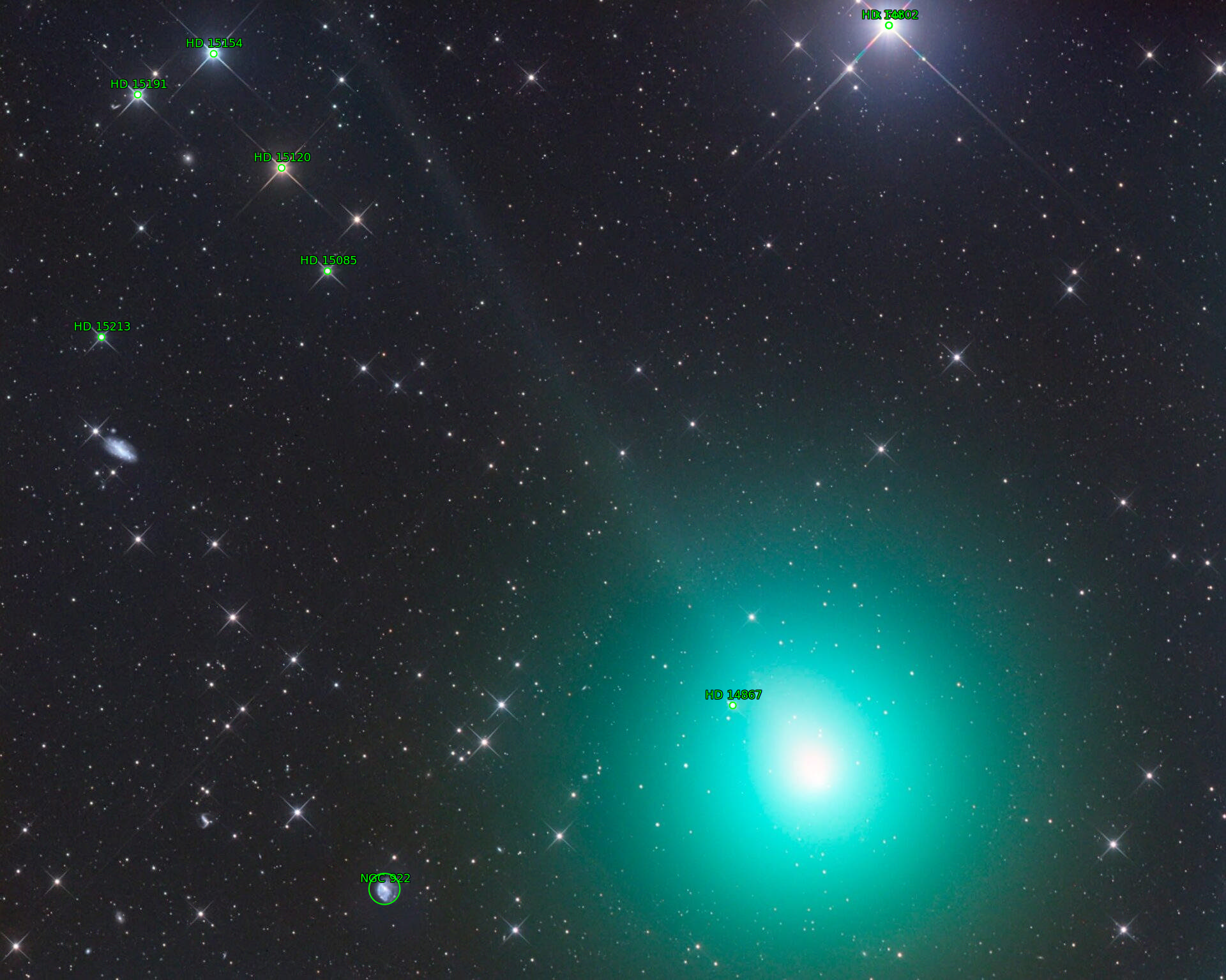 Sternkarten-Overlay (Astrometry.net)