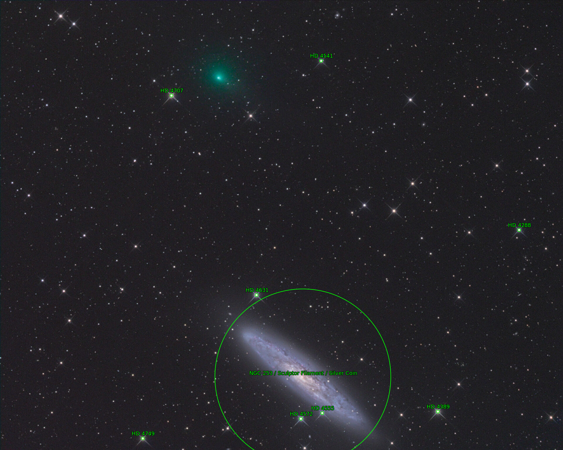 Sternkarten-Overlay (Astrometry.net)