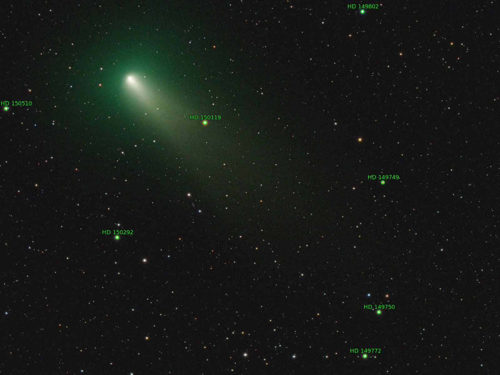 Sternkarten-Overlay (Astrometry.net)