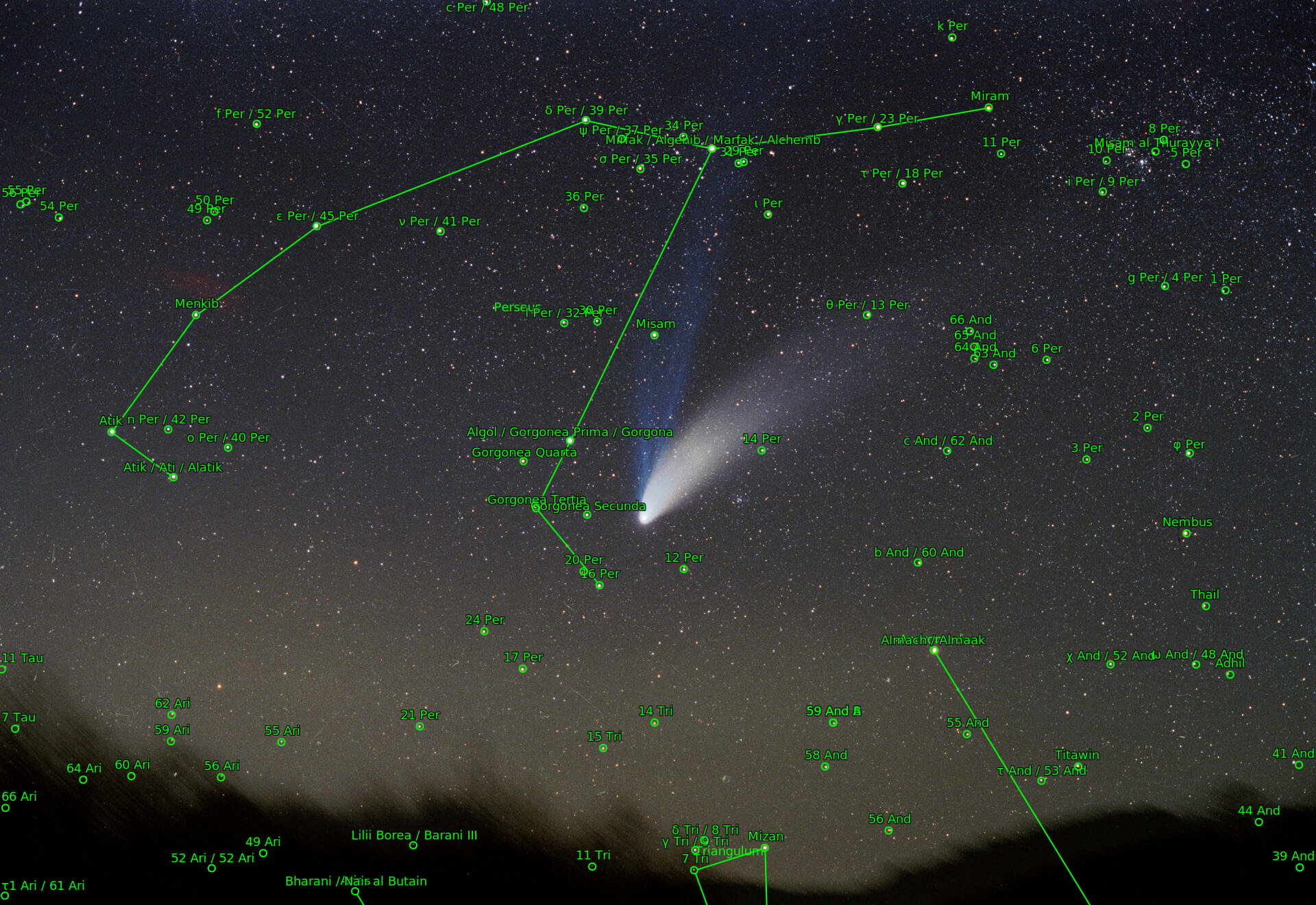Sternkarten-Overlay (Astrometry.net)