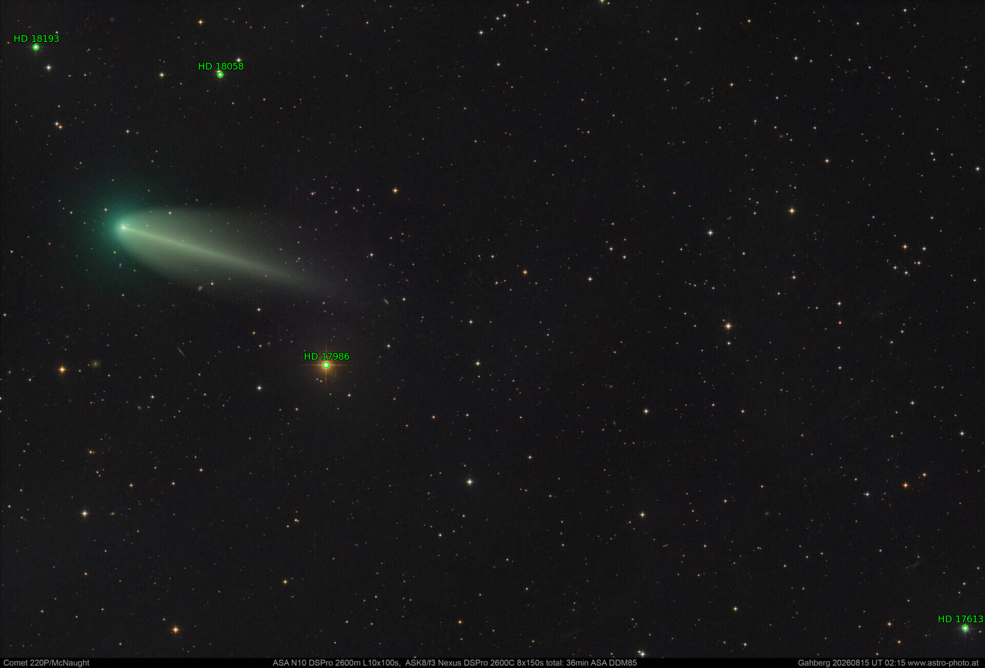 Sternkarten-Overlay (Astrometry.net)
