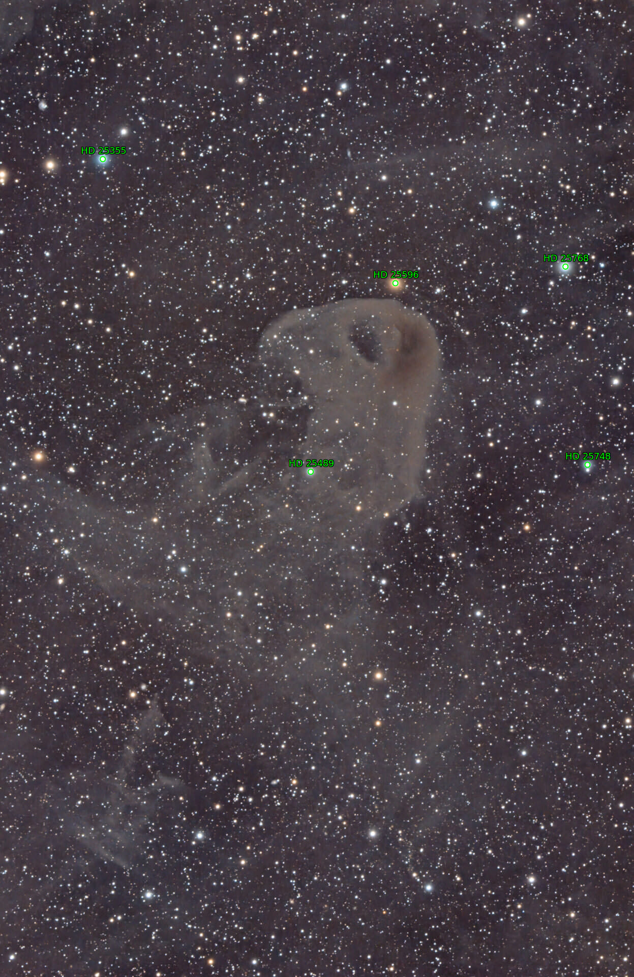 Sternkarten-Overlay (Astrometry.net)