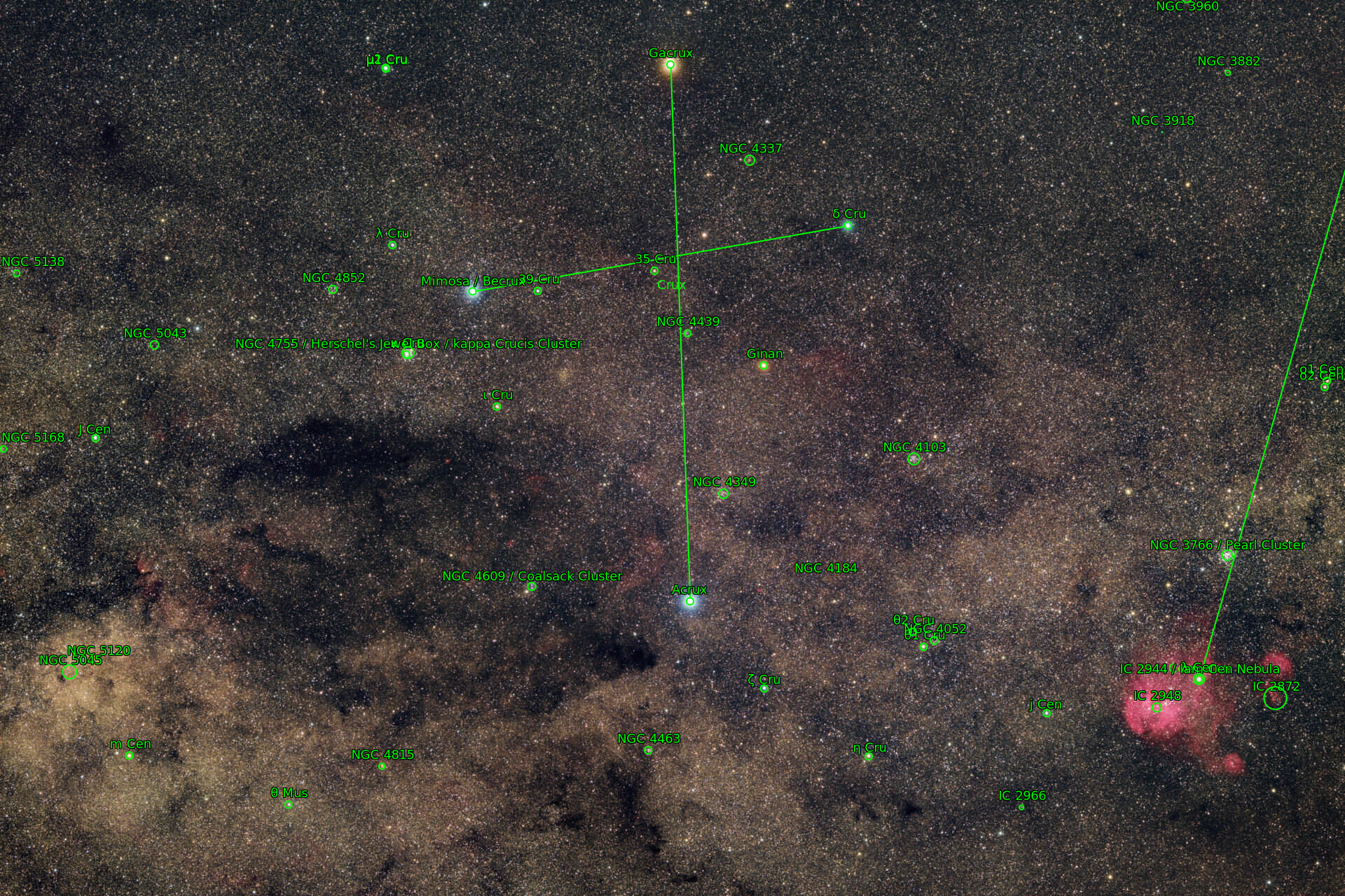 Sternkarten-Overlay (Astrometry.net)