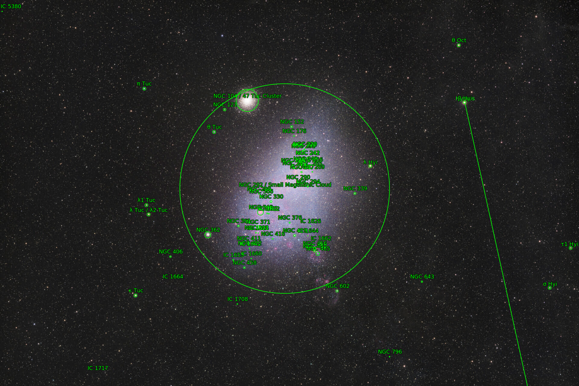 Sternkarten-Overlay (Astrometry.net)