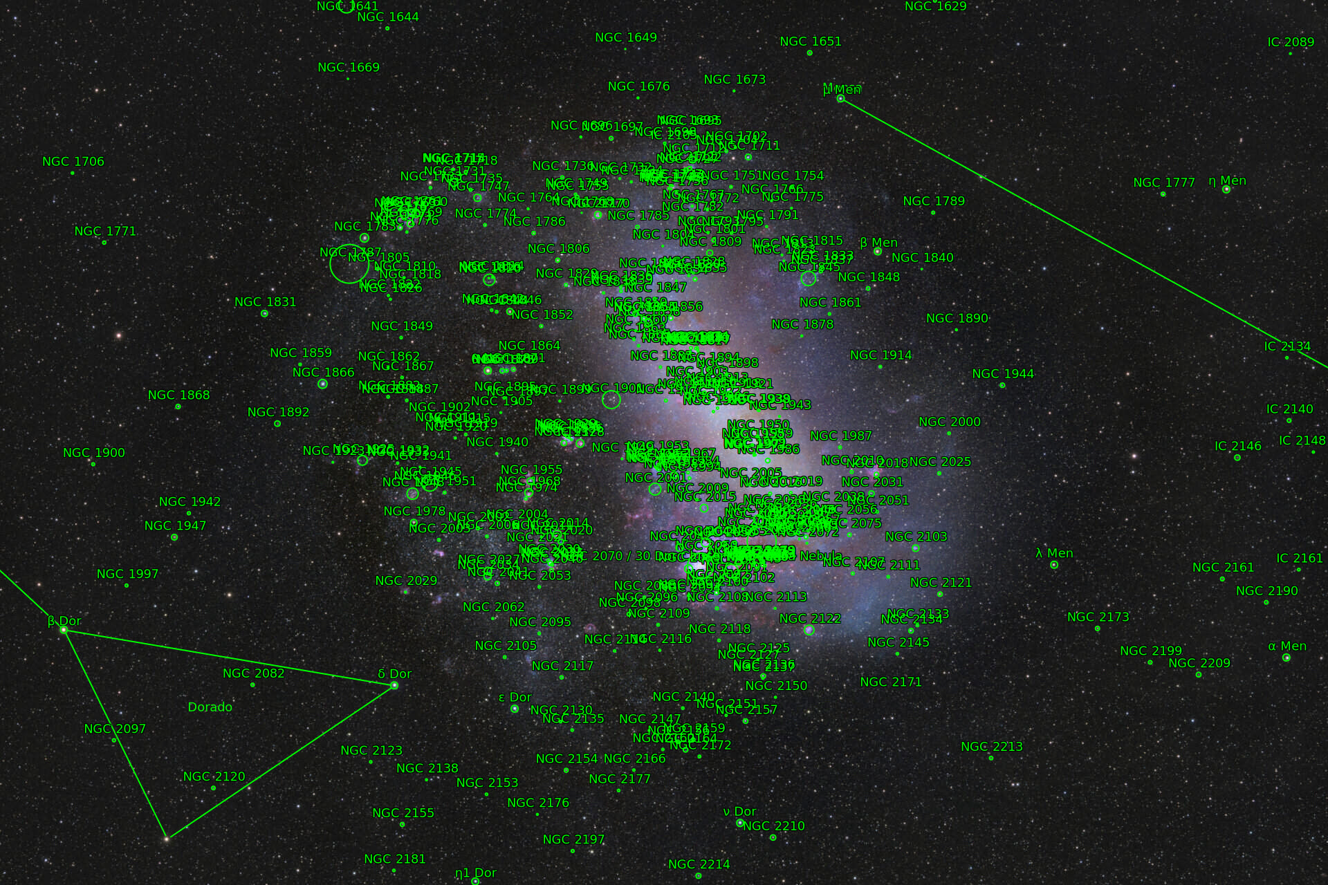 Sternkarten-Overlay (Astrometry.net)