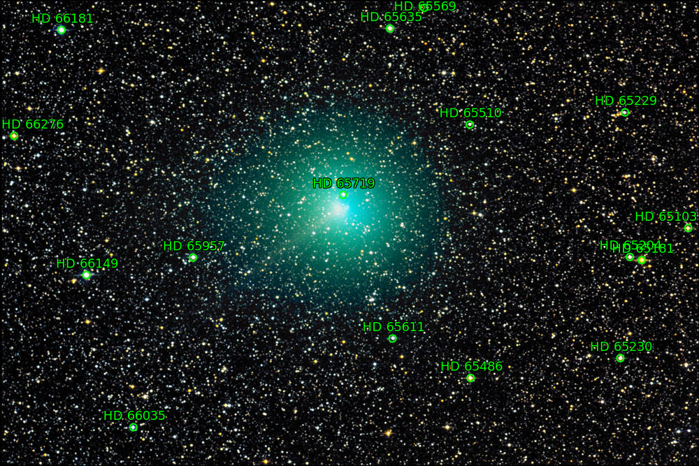 Sternkarten-Overlay (Astrometry.net)