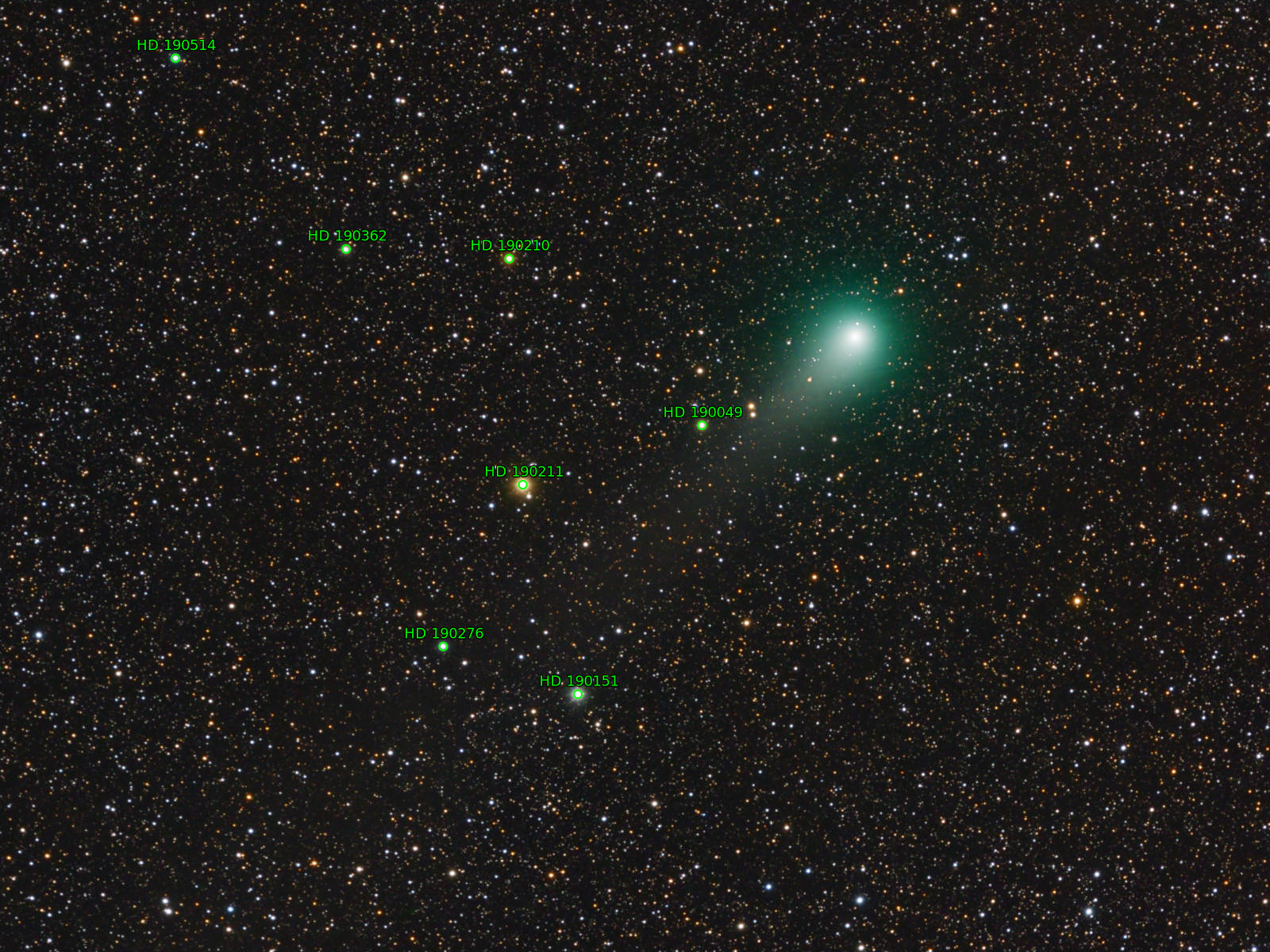 Sternkarten-Overlay (Astrometry.net)