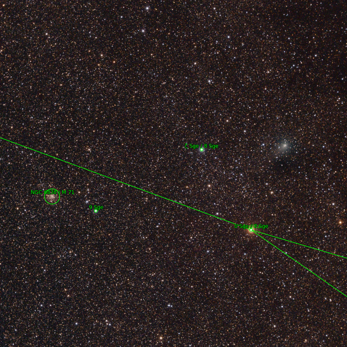 Sternkarten-Overlay (Astrometry.net)