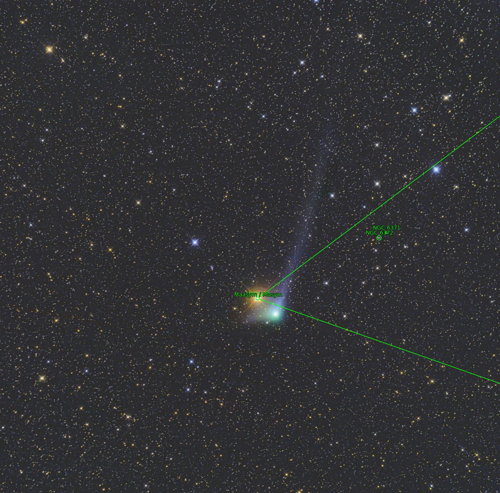 Sternkarten-Overlay (Astrometry.net)
