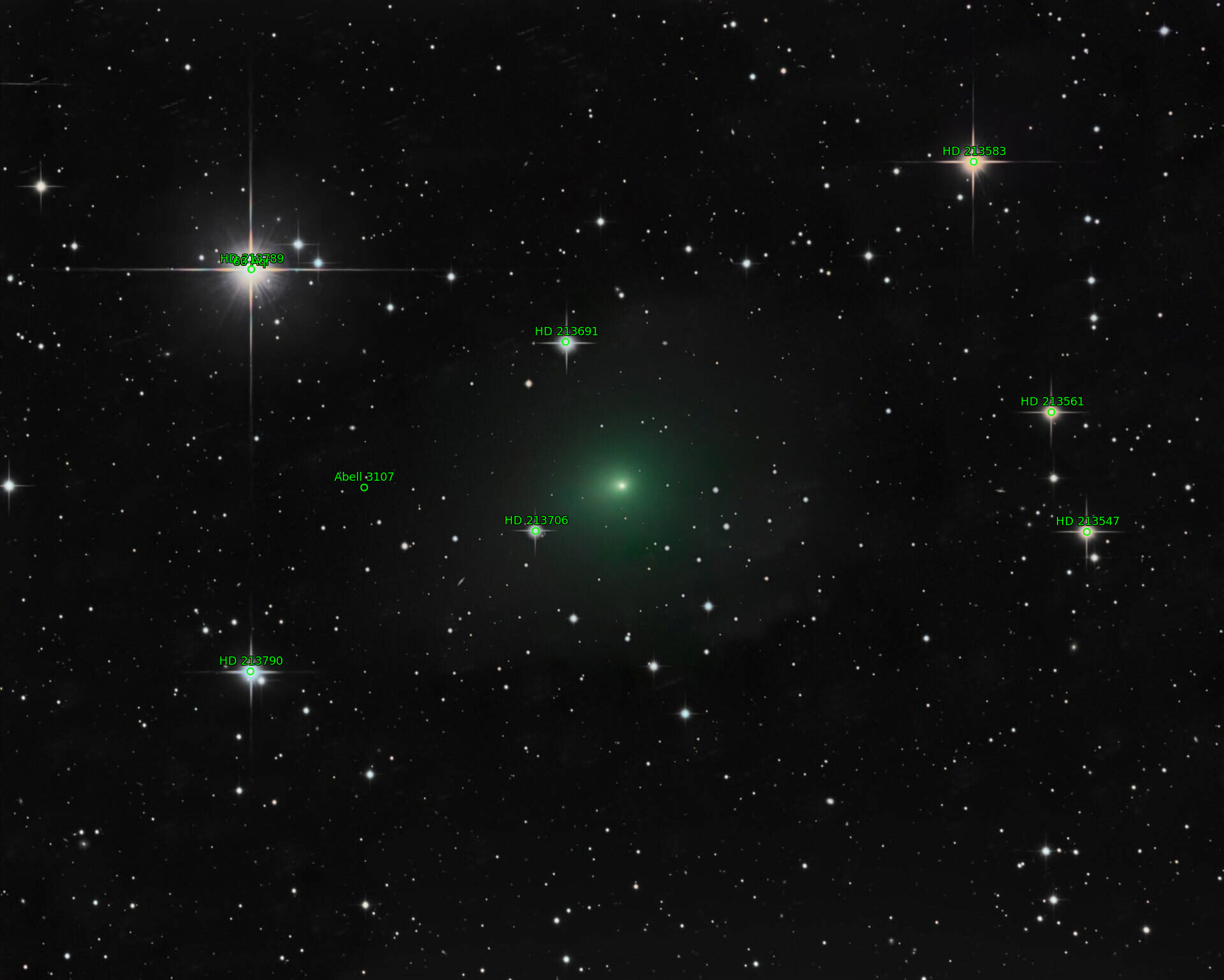 Sternkarten-Overlay (Astrometry.net)