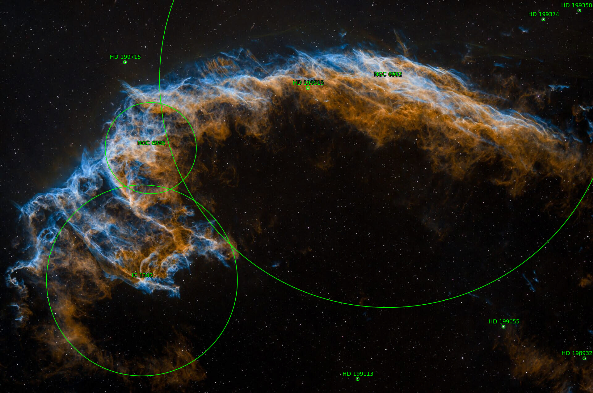 Sternkarten-Overlay (Astrometry.net)
