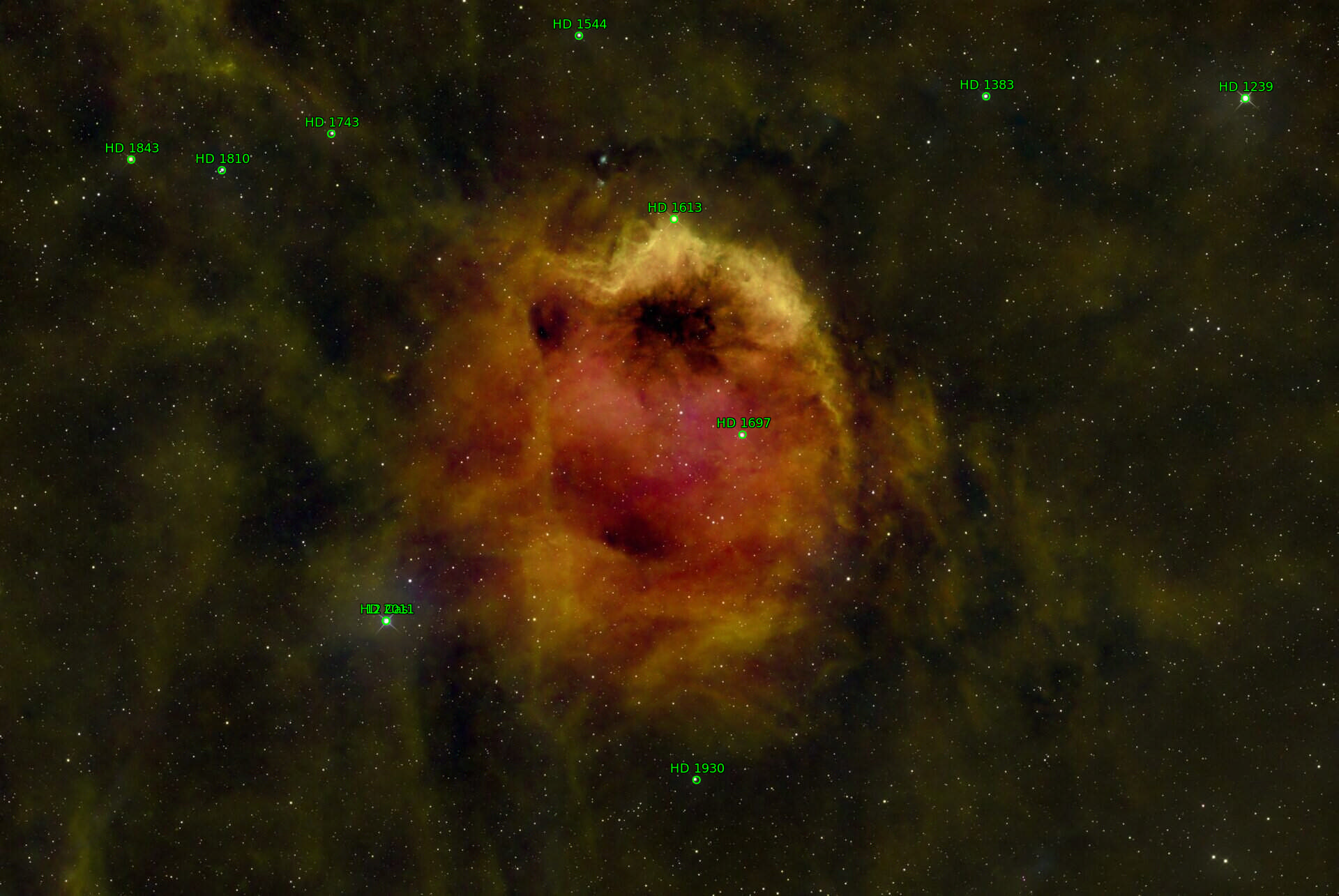 Sternkarten-Overlay (Astrometry.net)