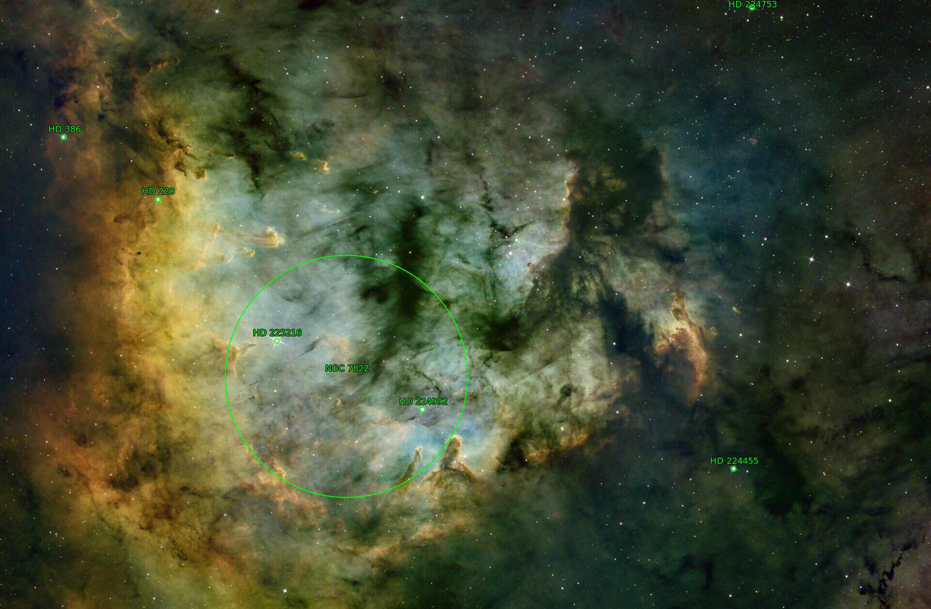 Sternkarten-Overlay (Astrometry.net)