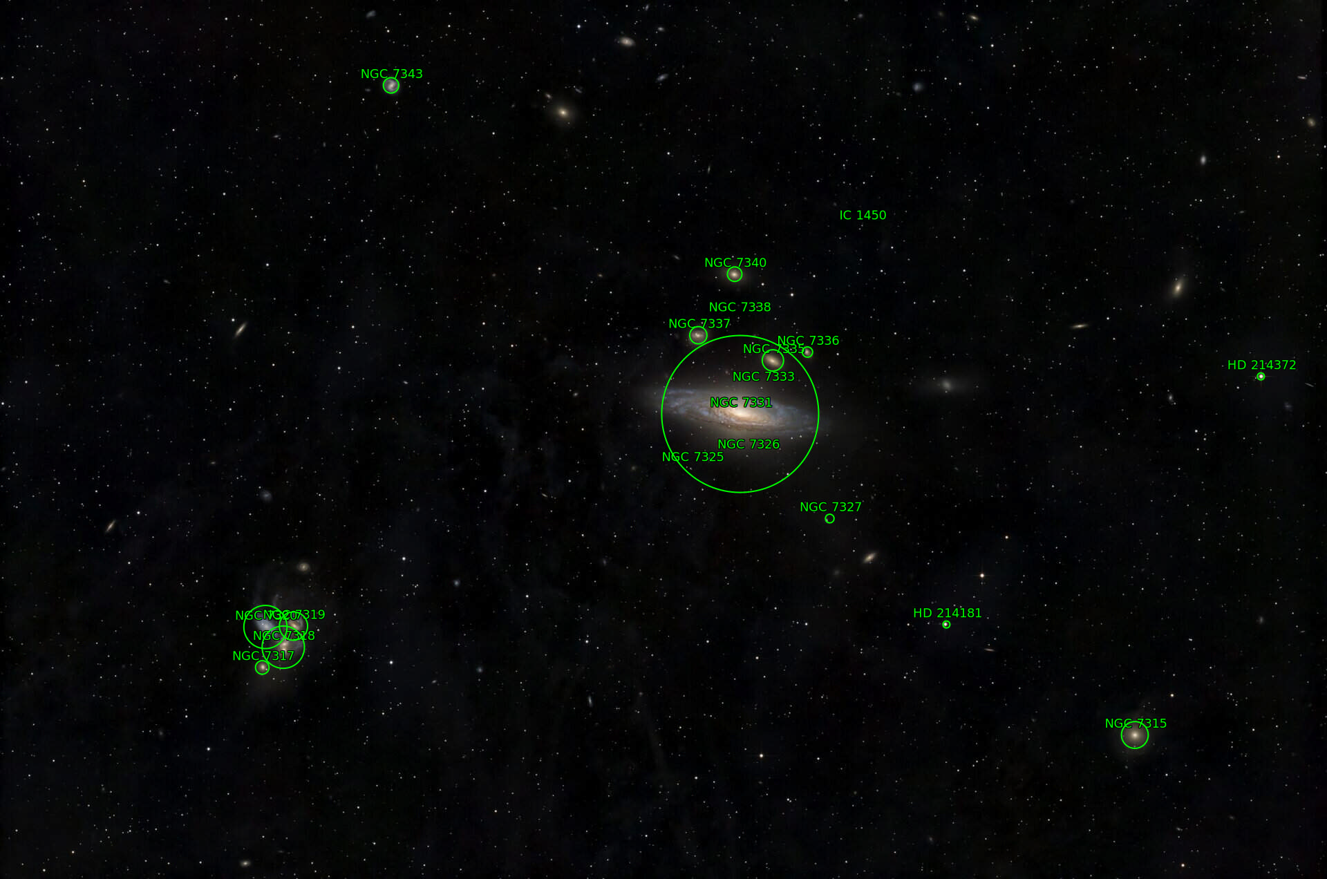 Sternkarten-Overlay (Astrometry.net)