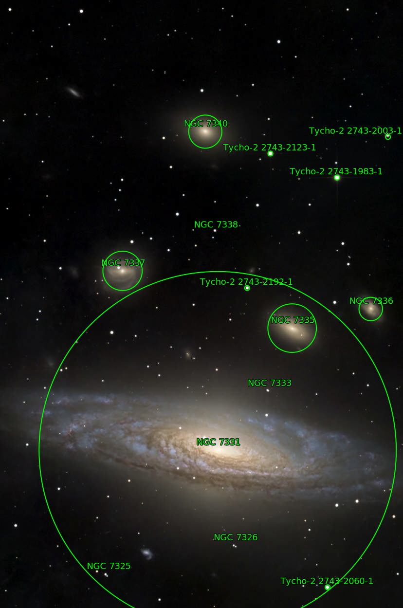 Sternkarten-Overlay (Astrometry.net)