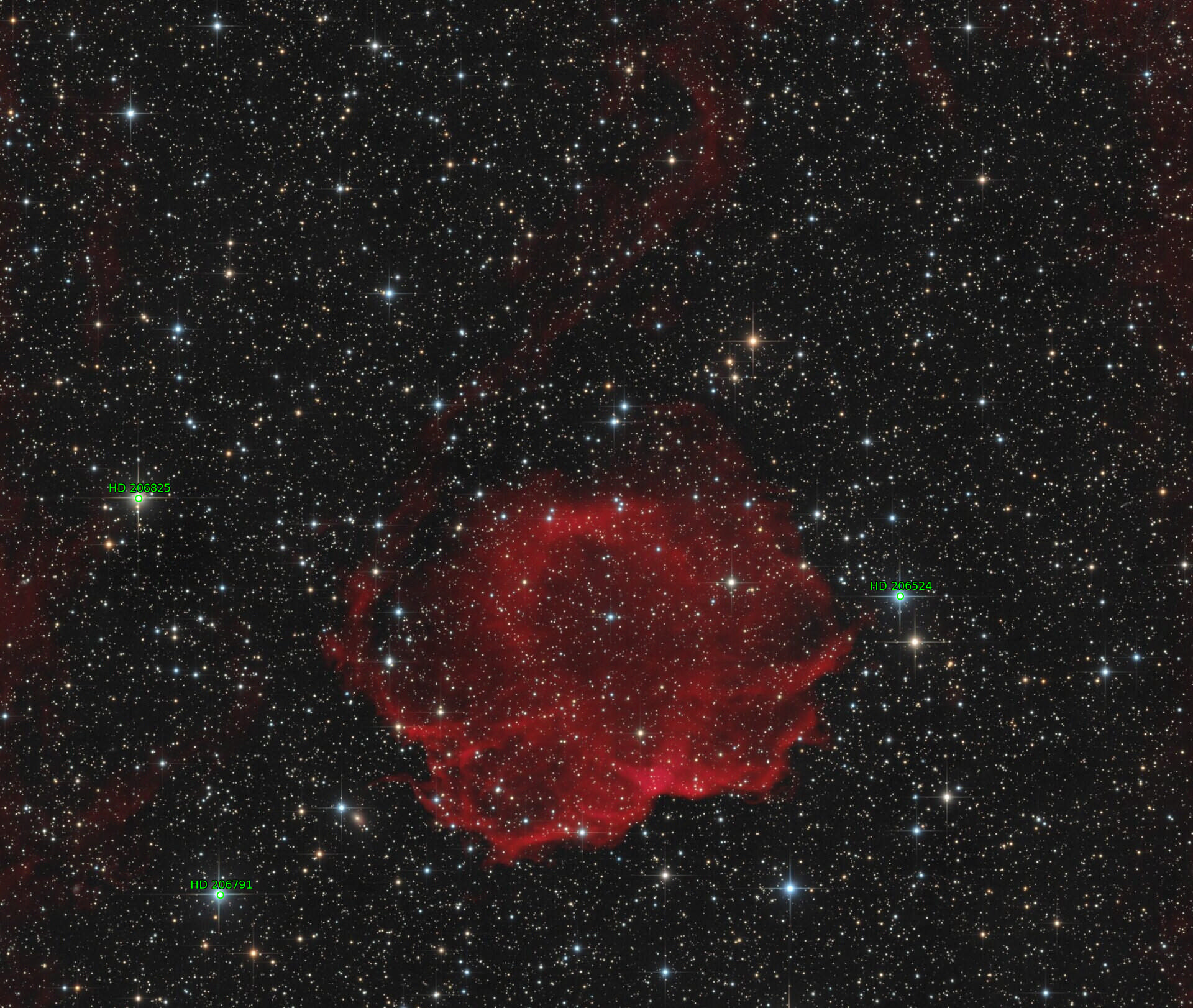 Sternkarten-Overlay (Astrometry.net)