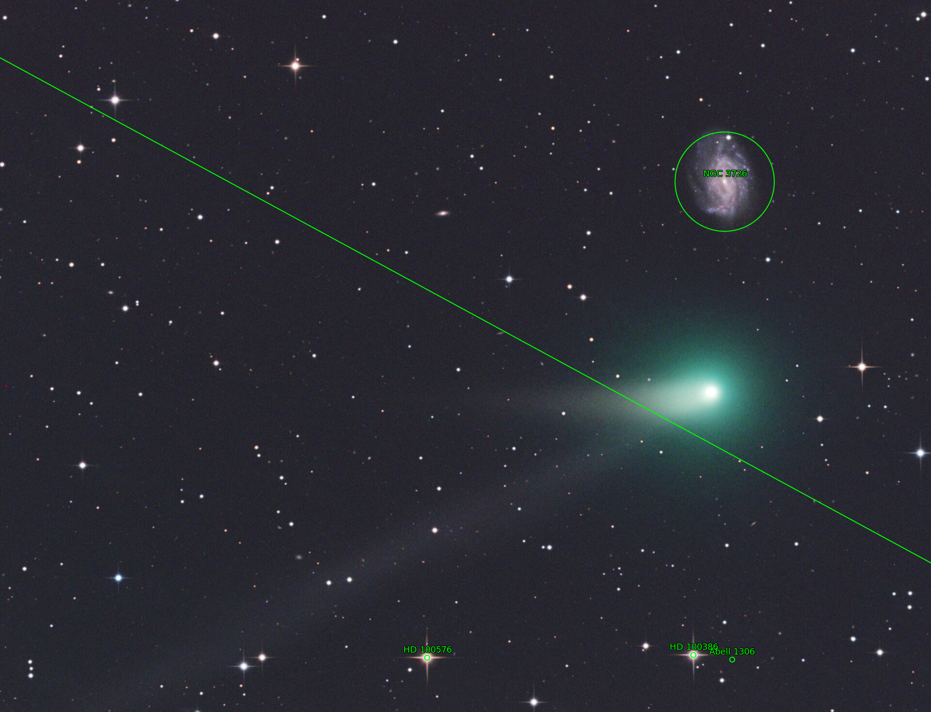 Sternkarten-Overlay (Astrometry.net)