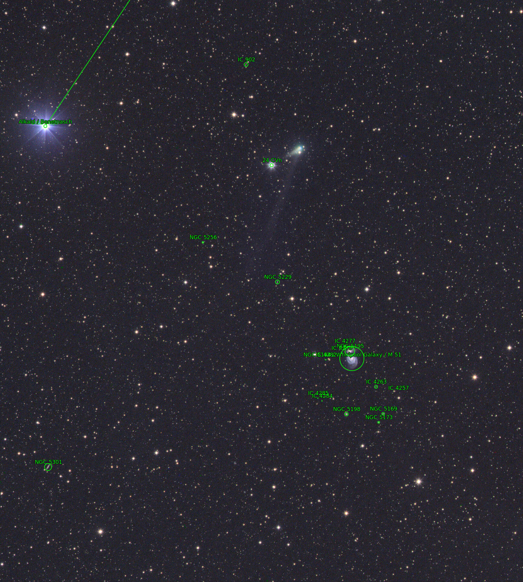 Sternkarten-Overlay (Astrometry.net)