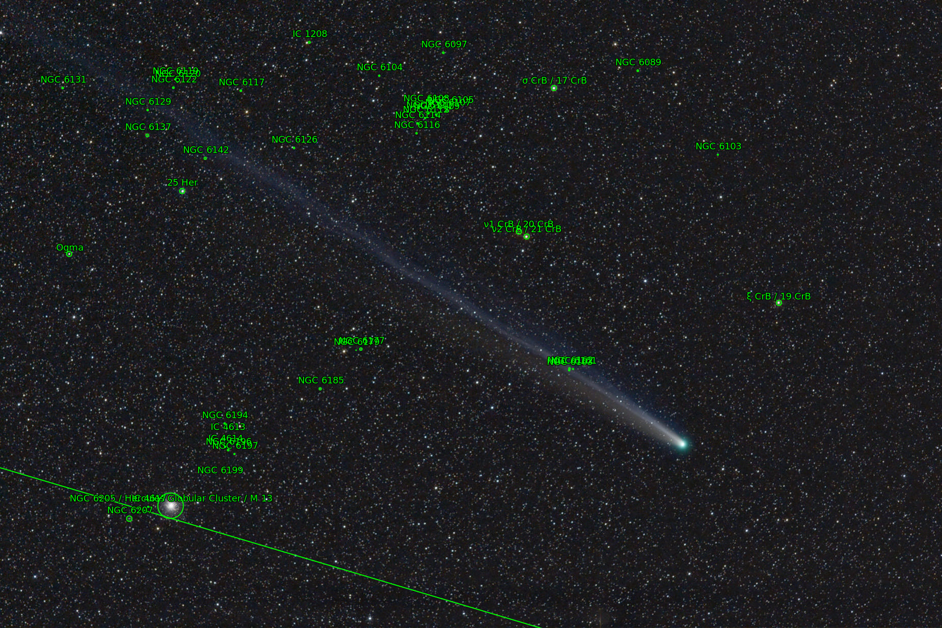 Sternkarten-Overlay (Astrometry.net)