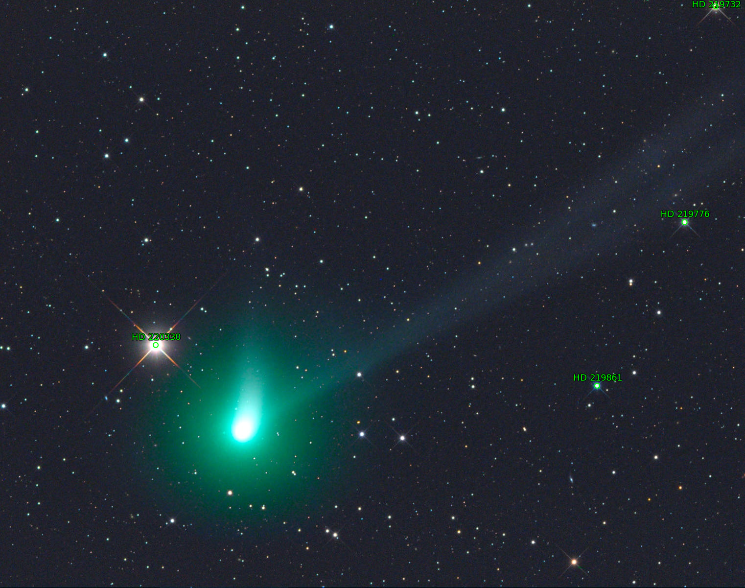 Sternkarten-Overlay (Astrometry.net)