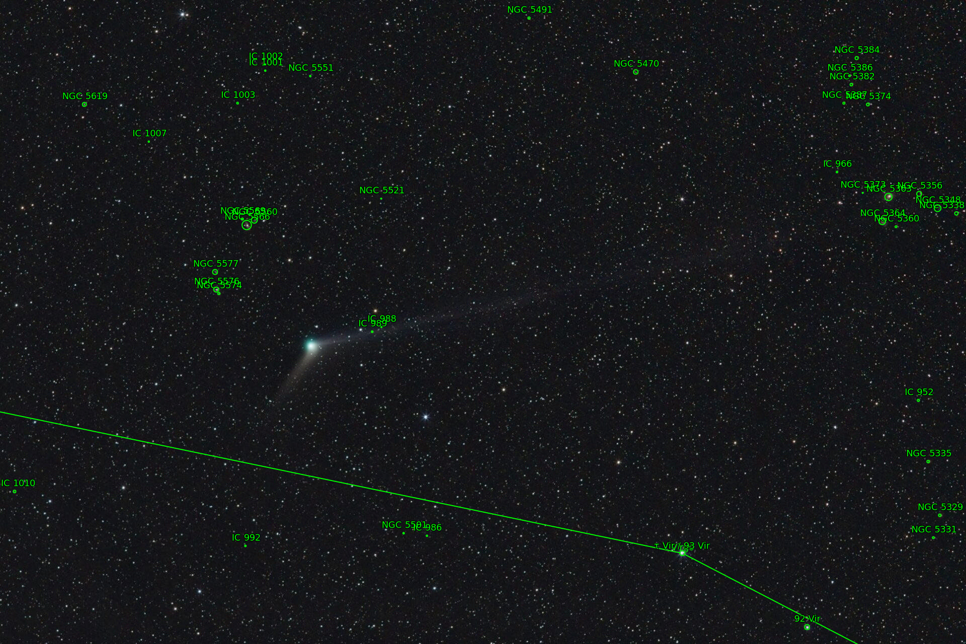 Sternkarten-Overlay (Astrometry.net)