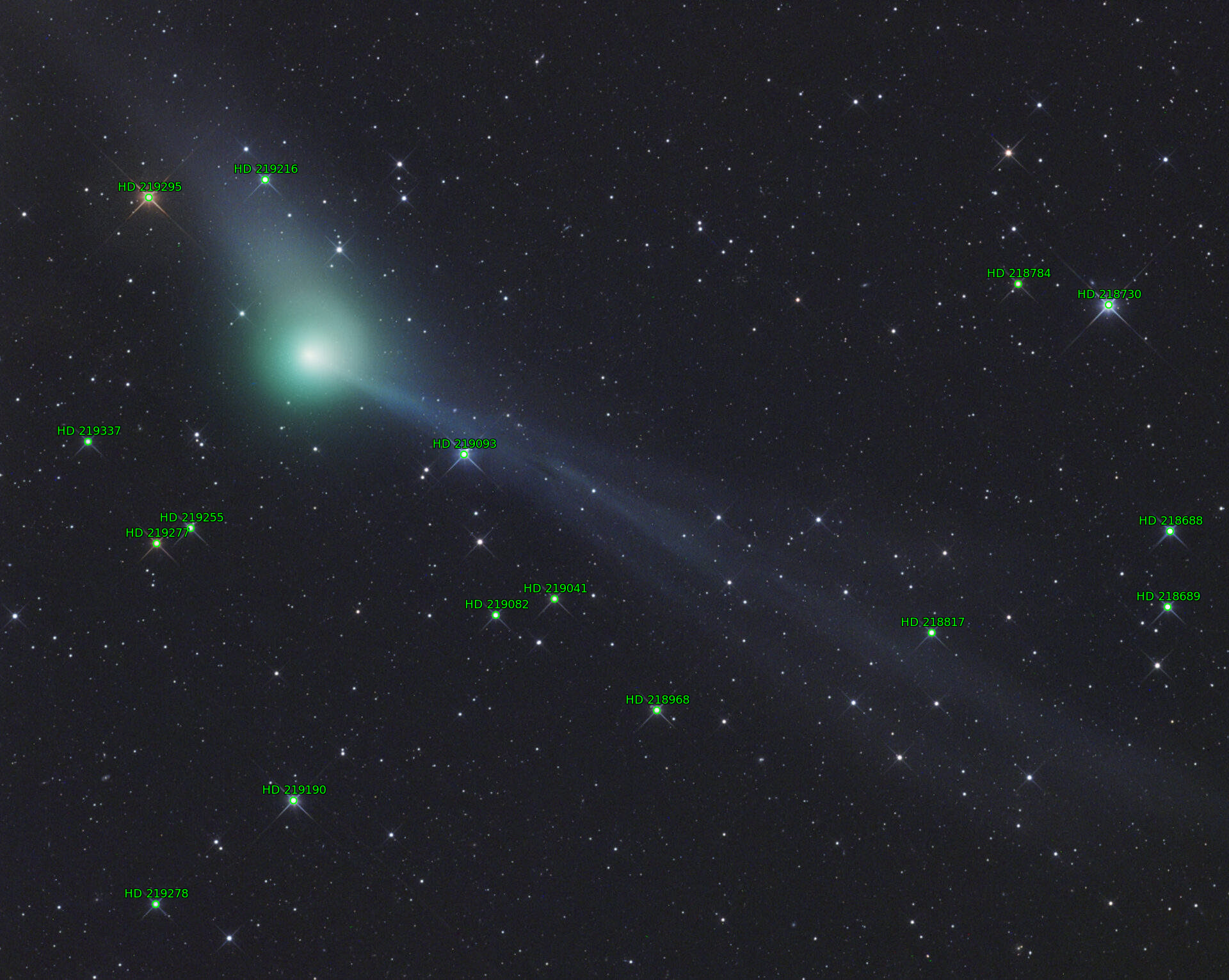 Sternkarten-Overlay (Astrometry.net)