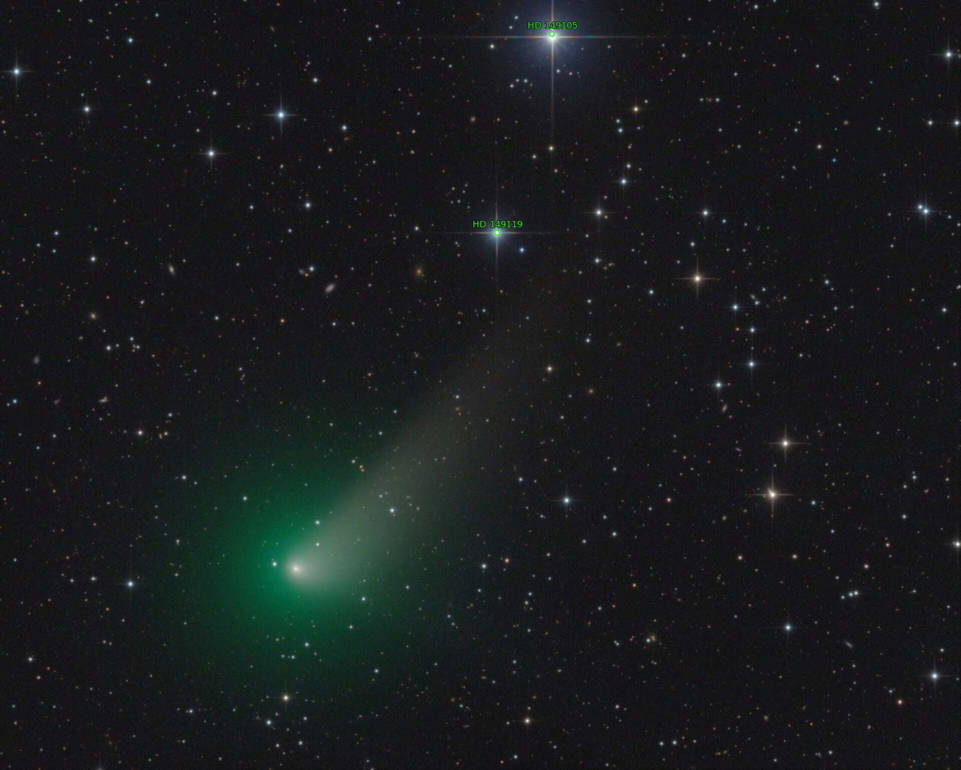Sternkarten-Overlay (Astrometry.net)