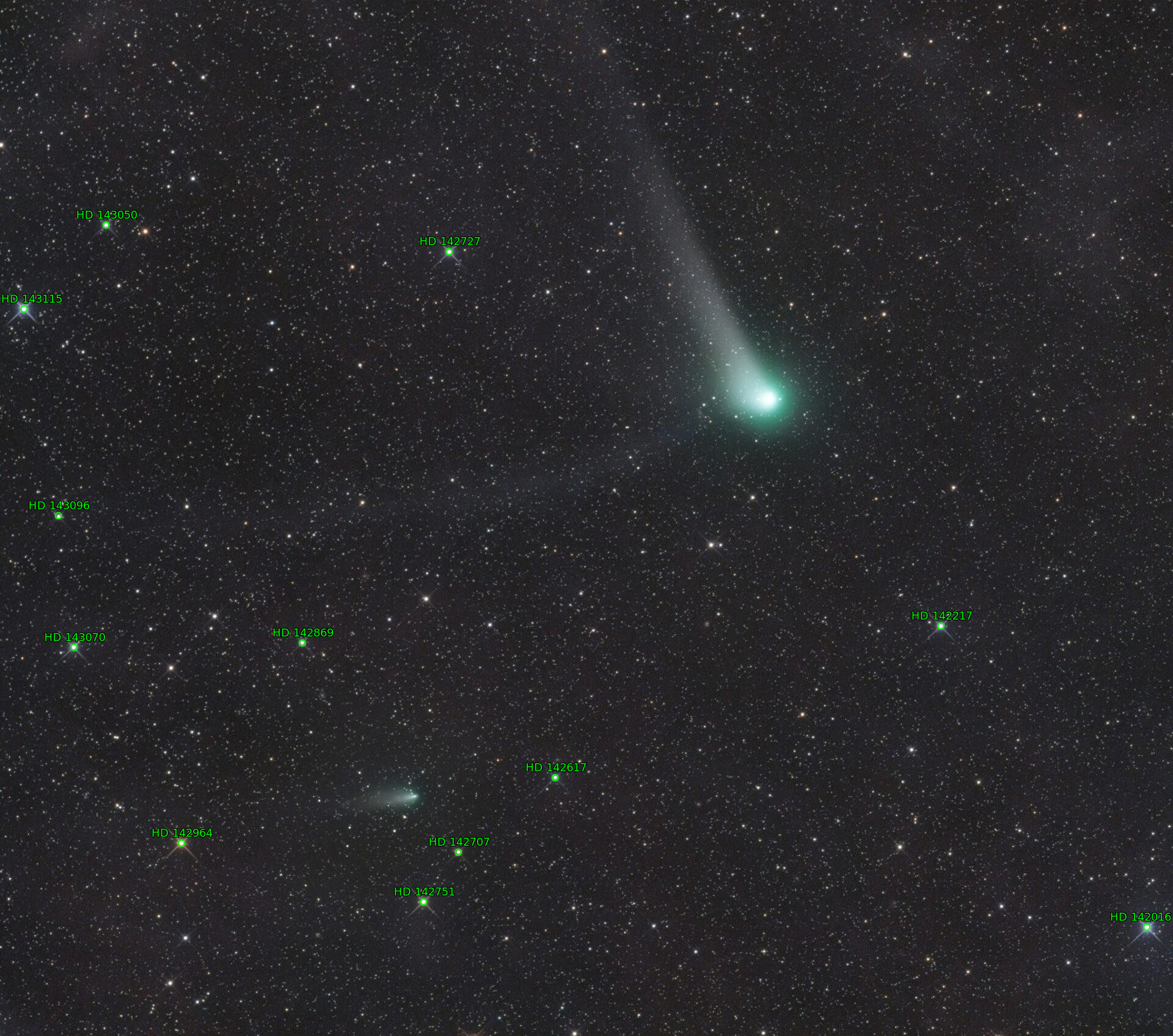 Sternkarten-Overlay (Astrometry.net)