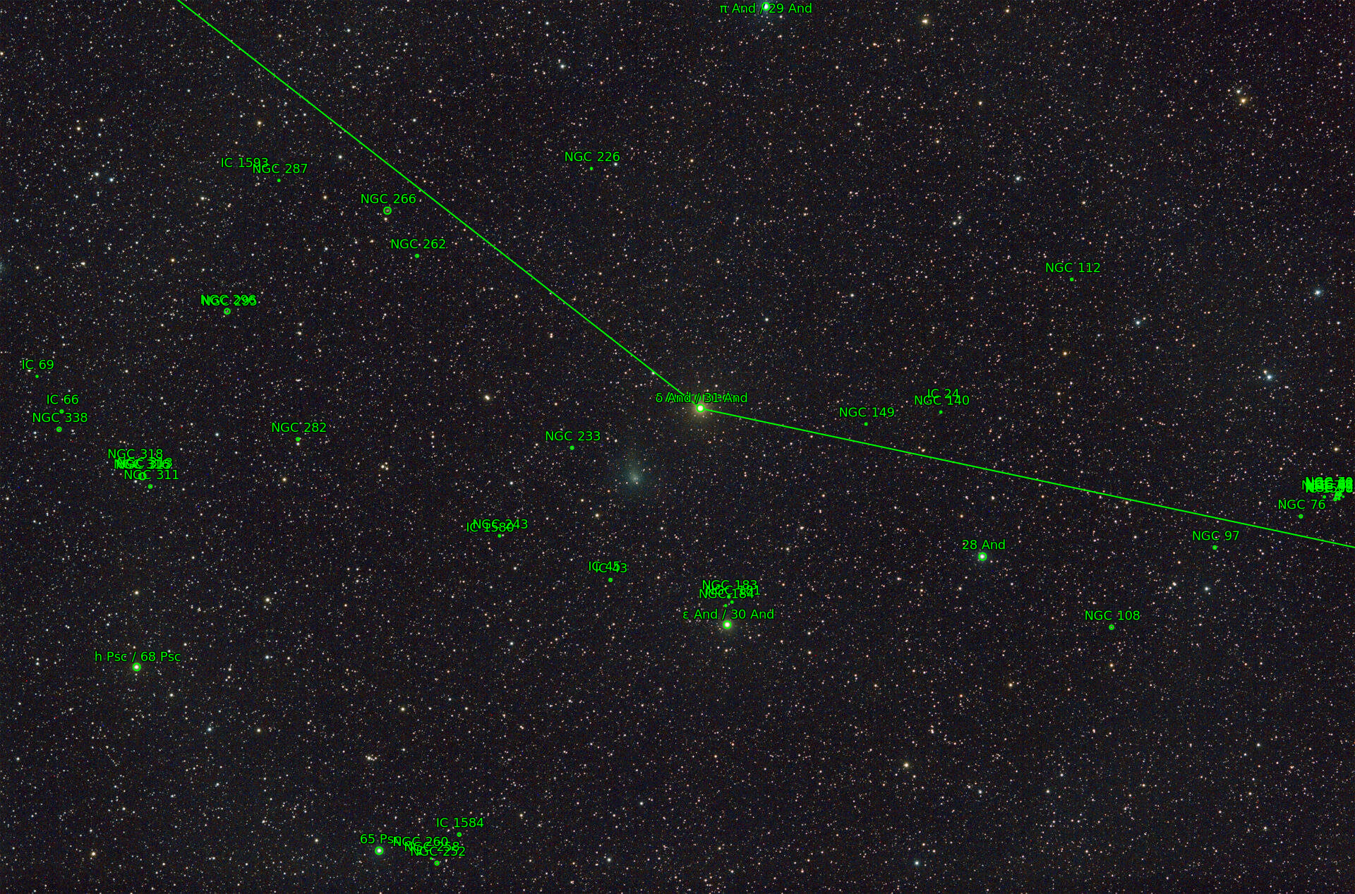 Sternkarten-Overlay (Astrometry.net)