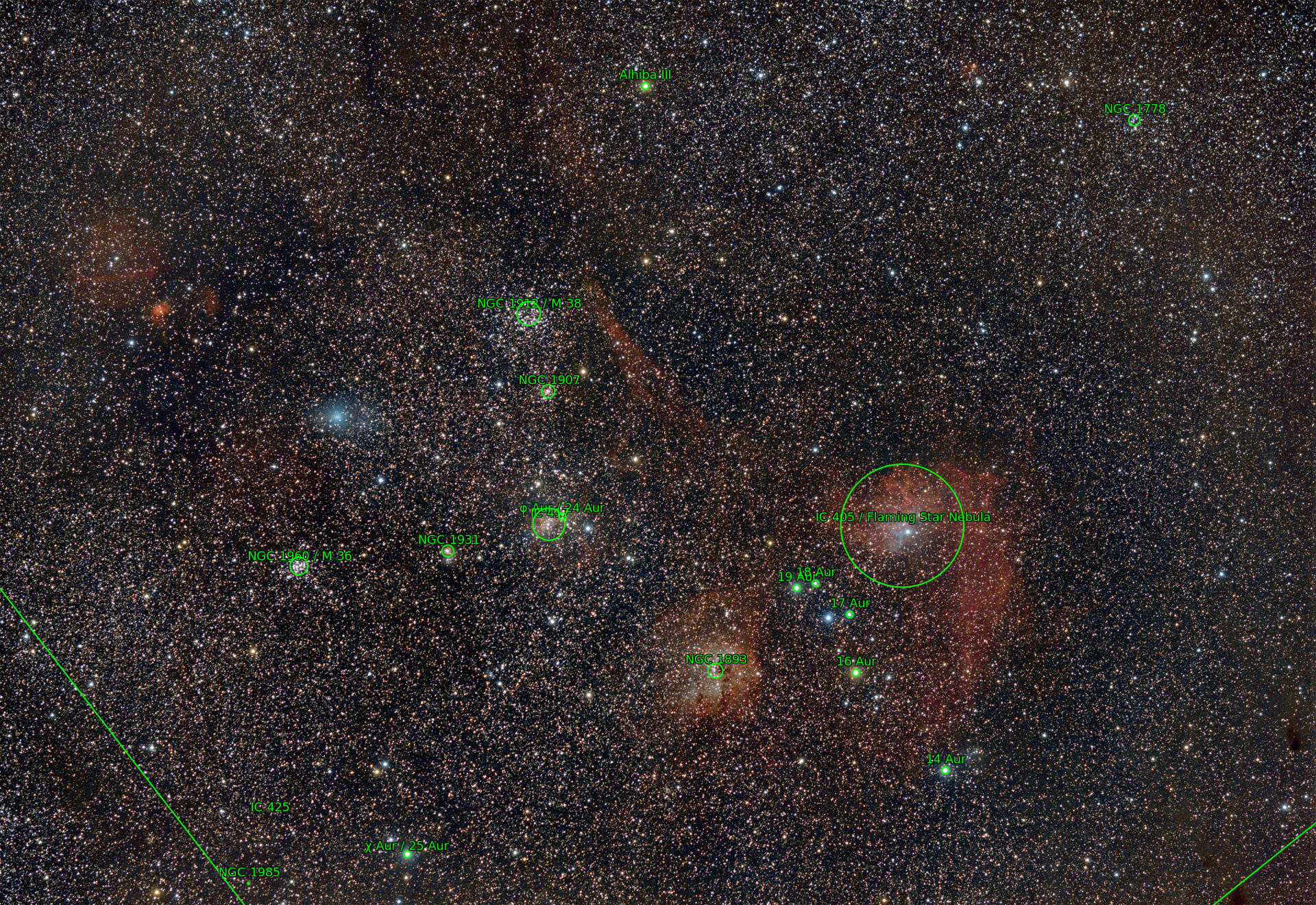 Sternkarten-Overlay (Astrometry.net)