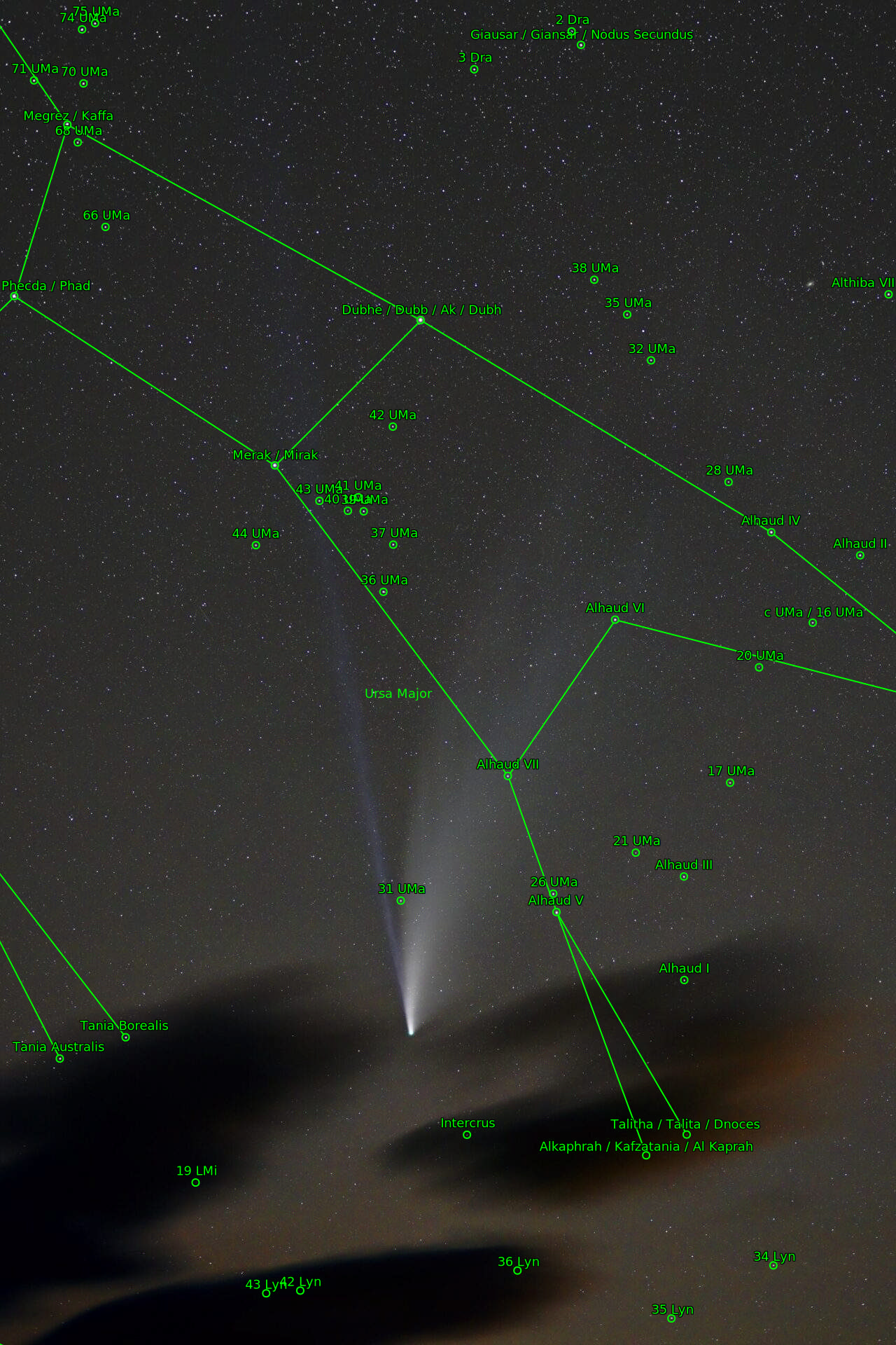 Sternkarten-Overlay (Astrometry.net)