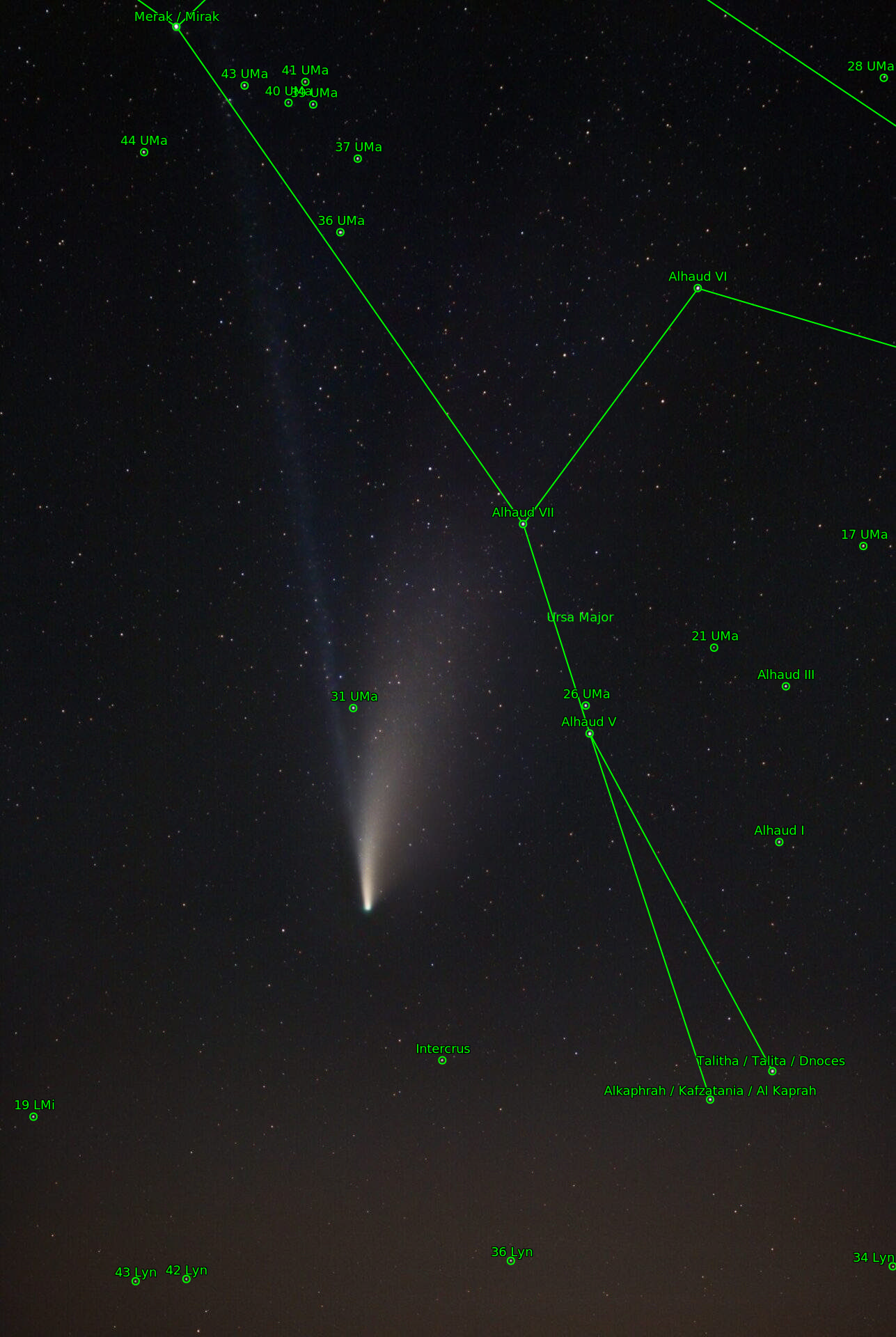 Sternkarten-Overlay (Astrometry.net)