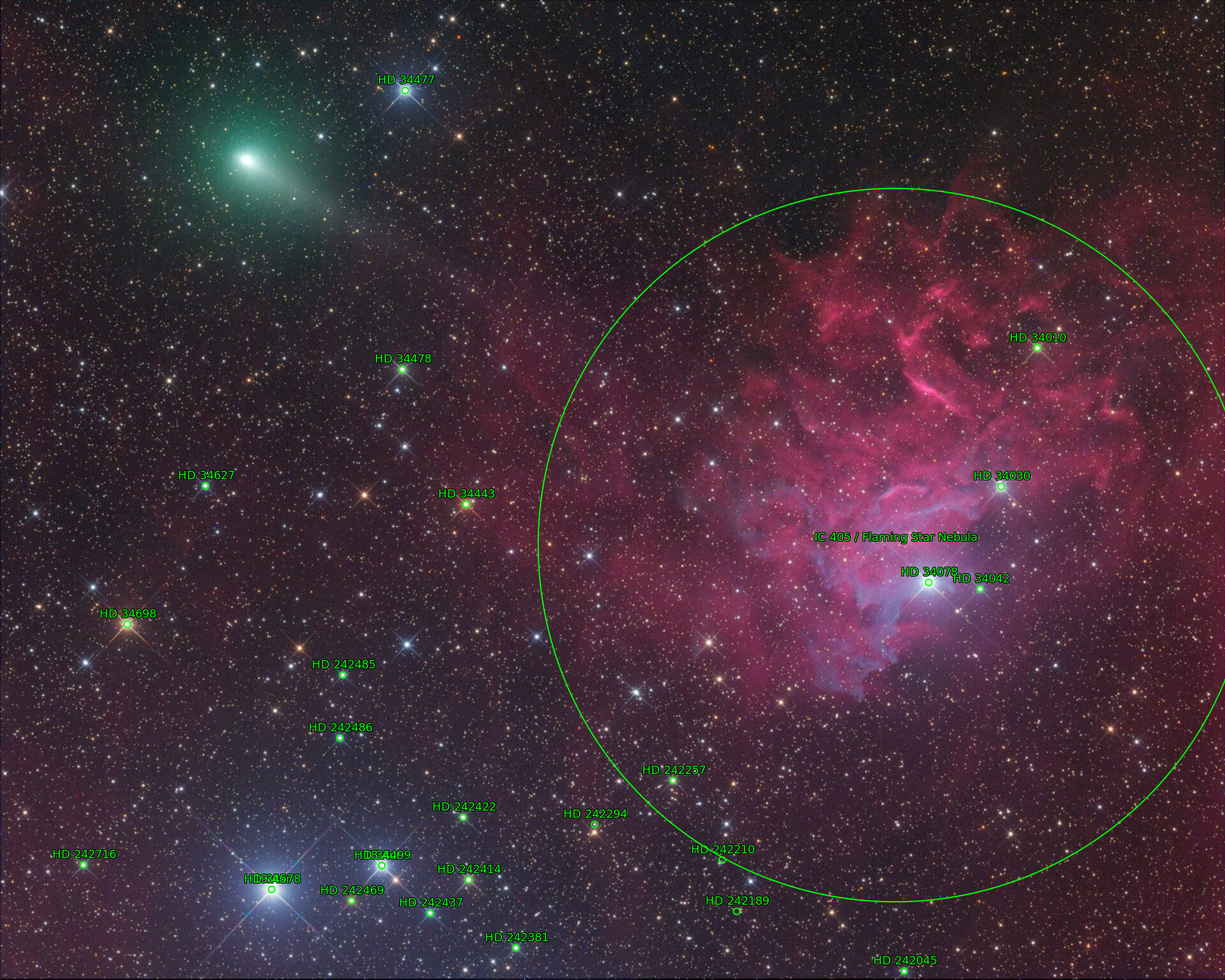 Sternkarten-Overlay (Astrometry.net)