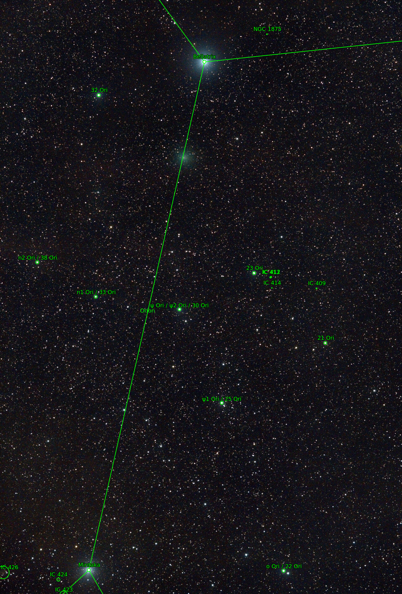 Sternkarten-Overlay (Astrometry.net)