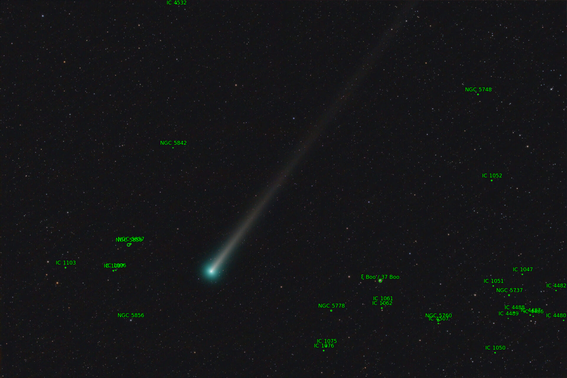 Sternkarten-Overlay (Astrometry.net)