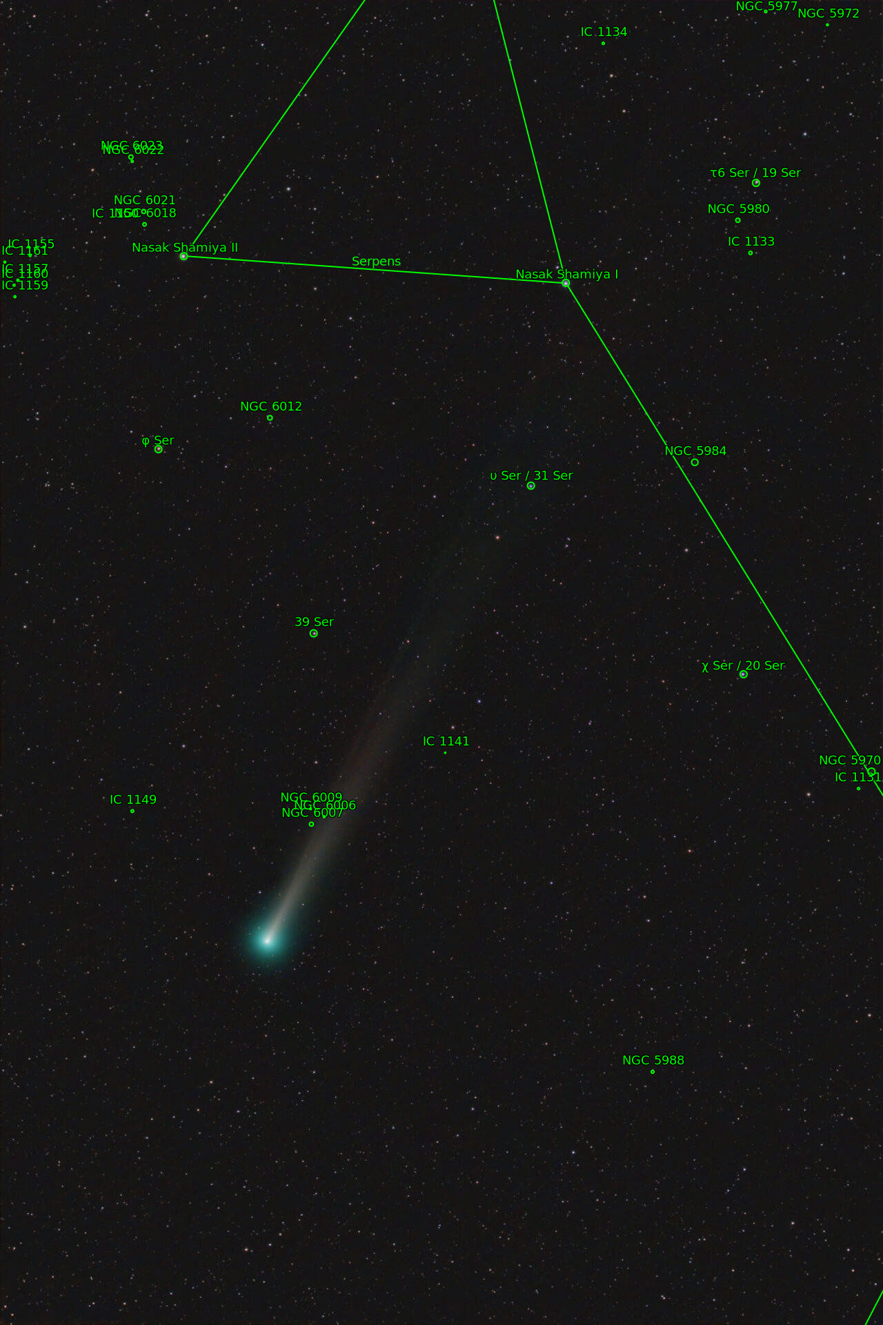 Sternkarten-Overlay (Astrometry.net)